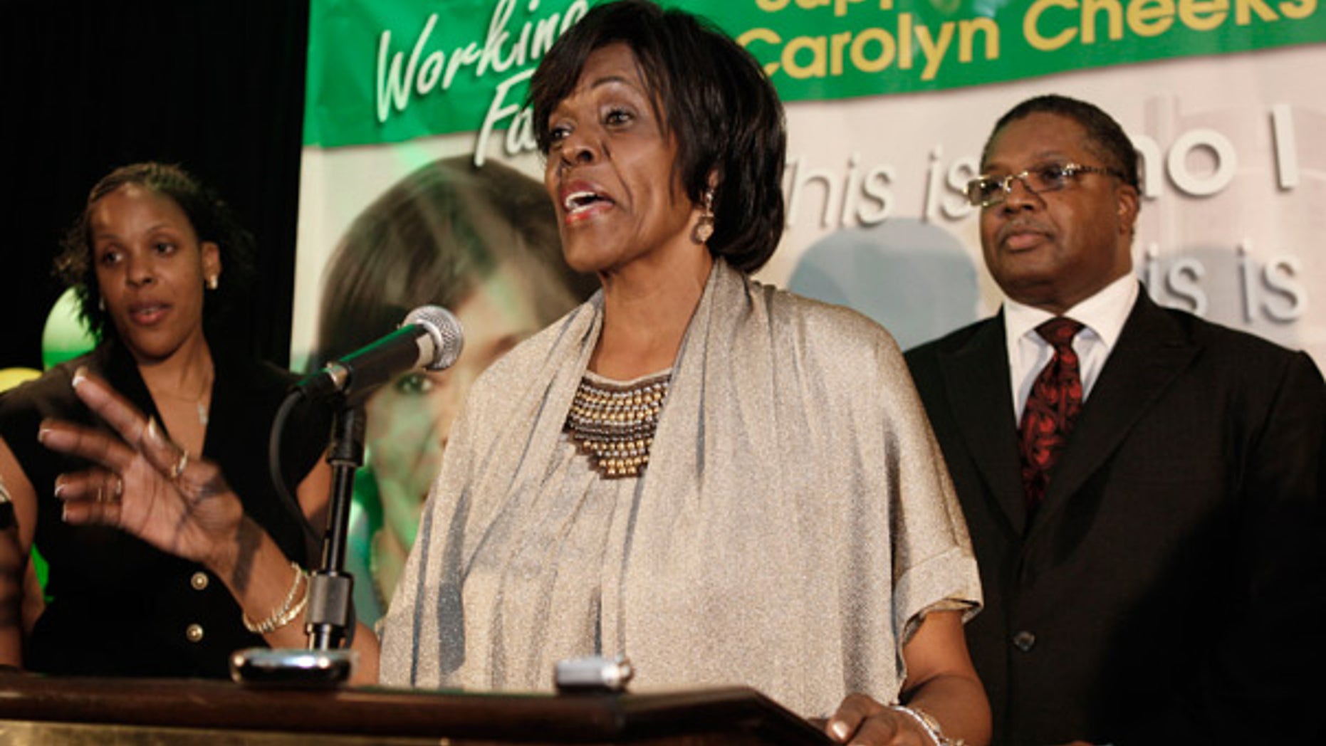 Aug 4: Rep. Carolyn Cheeks Kilpatrick, D-Mich., delivers her concession speech in Detroit.