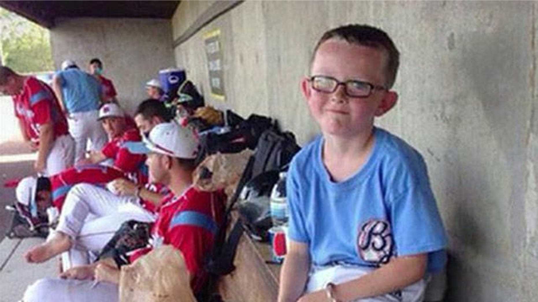 This undated photo shows Kaiser Carlile, a batboy for the Liberal (Kan.) Bee Jays of the amateur National Baseball Congress. Carlile, 9, died Aug. 2 after he was accidentally struck on the head by a bat during an NBC World Series game (Courtesy Brock Kappelman)