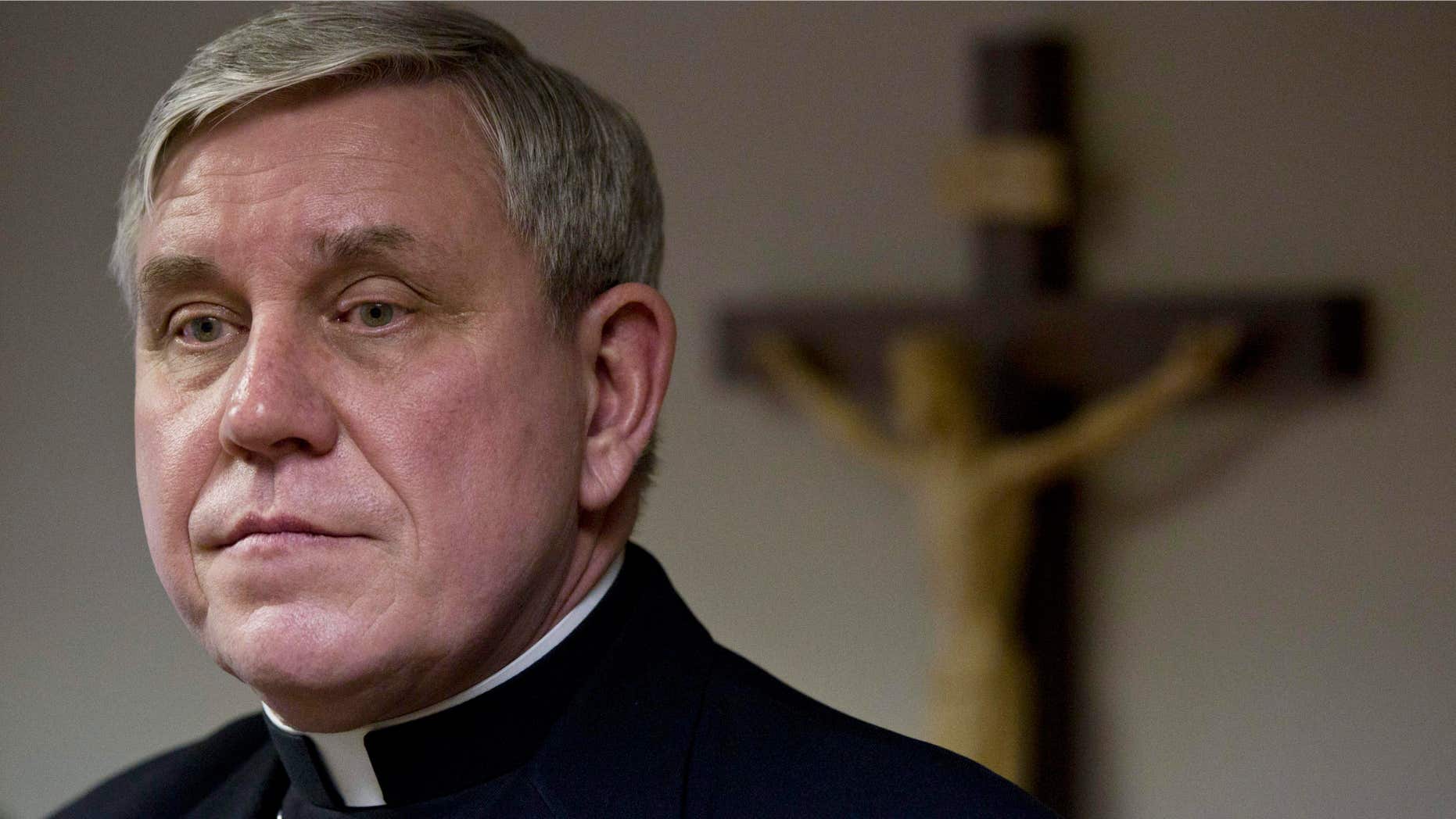 Jan. 4, 2011: Milwaukee Archbishop Jerome Listecki at a news conference in St. Francis, Wis.