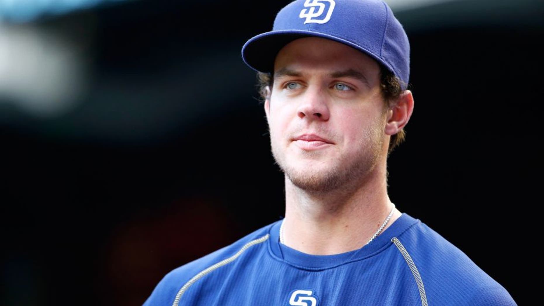 PHOENIX, AZ - MAY 07: Wil Myers #4 of the San Diego Padres during the MLB game against the Arizona Diamondbacks at Chase Field on May 7, 2015 in Phoenix, Arizona. (Photo by Christian Petersen/Getty Images)