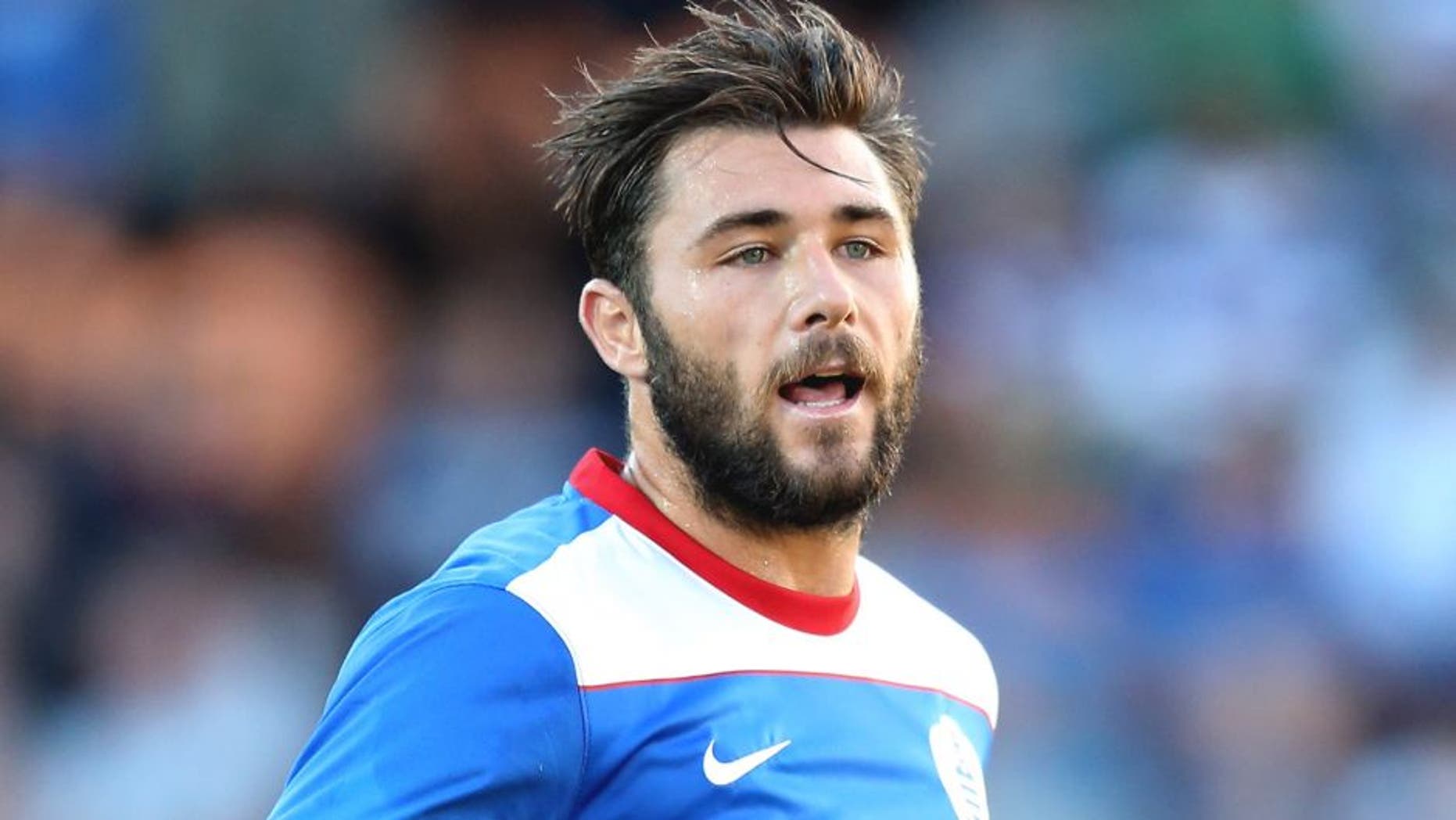 BARNET, ENGLAND - JULY 22: Charlie Austin of Queens Park Rangers looks on during the pre season friendly match between Queens Park Rangers and Dundee United at The Hive on July 22, 2015 in Barnet, England. (Photo by David Rogers/Getty Images)