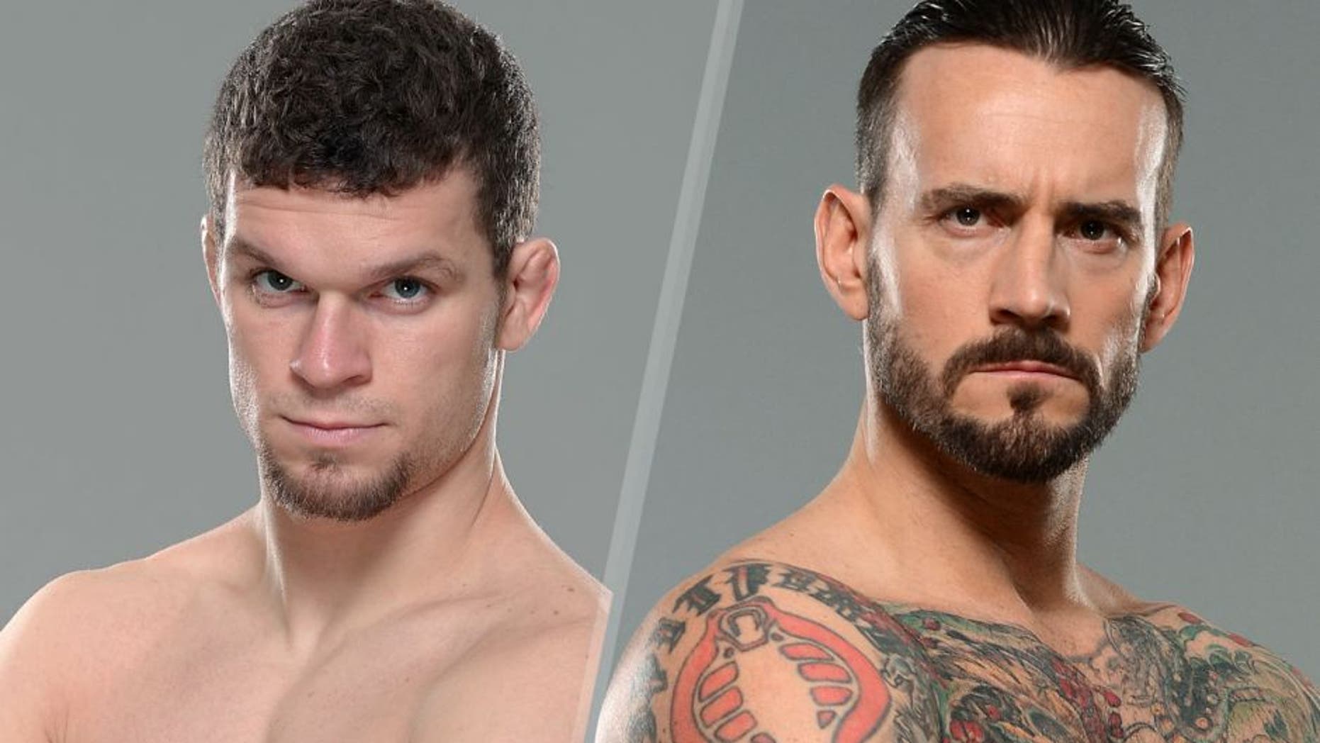 Dustin Ortiz poses for a portrait during a UFC photo session on January 12, 2014 in Duluth, Georgia. (Photo by Jeff Bottari/Zuffa LLC/Zuffa LLC via Getty Images) Phil 'CM Punk' Brooks poses for a photo during a UFC photo session at the Hilton Anatole Hotel on March 13, 2015 in Dallas, Texas. (Photo by Mike Roach/Zuffa LLC/Zuffa LLC via Getty Images)