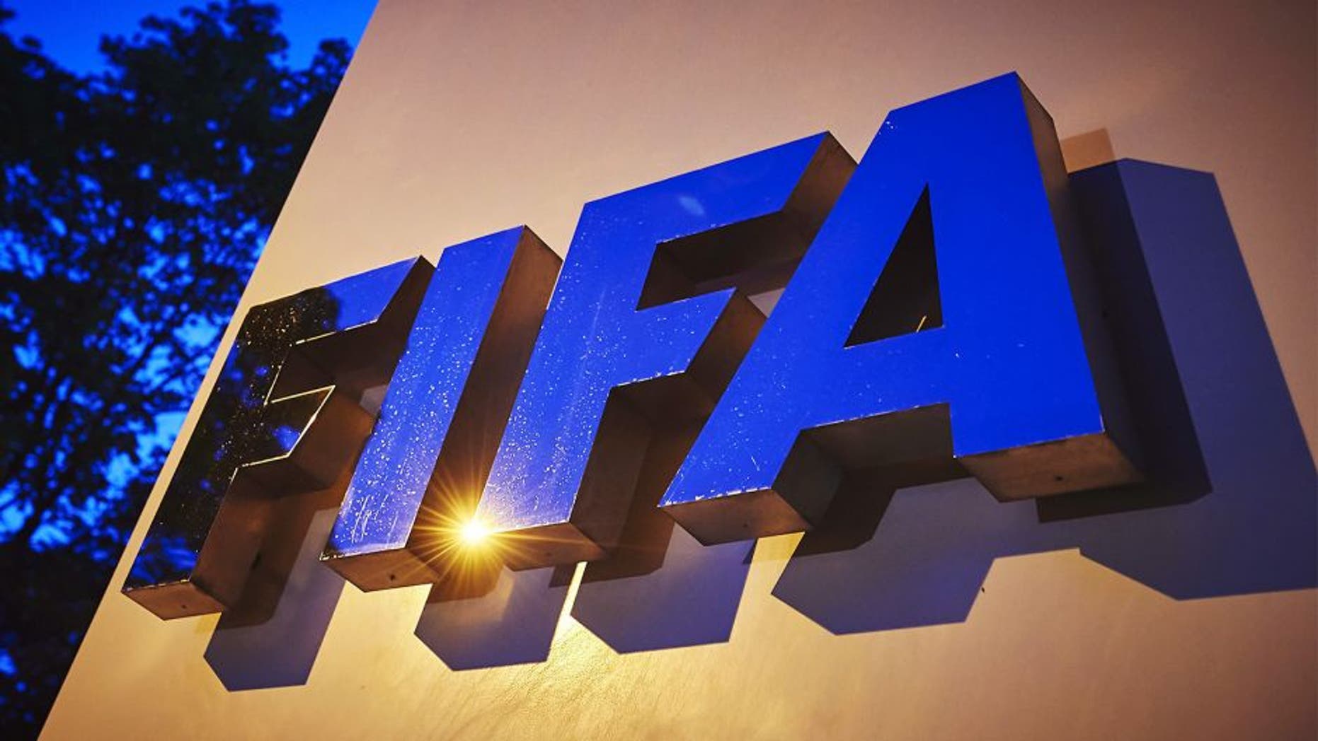 The FIFA logo is pictured at the FIFA headquarters on June 2, 2015 in Zurich. Blatter on June 2, 2015 resigned as president of FIFA as a mounting corruption scandal engulfed world football's governing body. The 79-year-old Swiss official, FIFA president for 17 years and only reelected on May 29, said a special congress would be called as soon as possible to elect a successor. AFP PHOTO / MICHAEL BUHOLZER (Photo credit should read MICHAEL BUHOLZER/AFP/Getty Images)