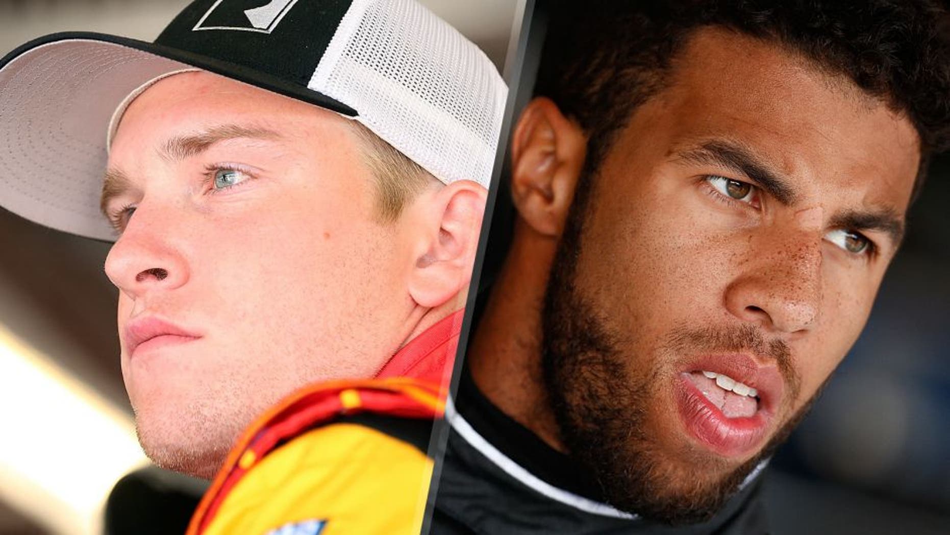 Chris Buescher, driver of the #60 Pearson's Candy Salted Nut Roll Ford Mustang Ford, during practice for the NASCAR XFINITY Series U.S. Cellular race at Iowa Speedway on July 31, 2015 in Newton, Iowa. (Photo by Brian Lawdermilk/NASCAR via Getty Images) Darrell Wallace Jr., driver of the #6 Roush Performance Products Ford, stands in the garage area during practice for the NASCAR XFINITY Series Owens Corning AttiCat 300 at Chicagoland Speedway on June 19, 2015 in Joliet, Illinois. (Photo by Jeff Zelevansky/NASCAR via Getty Images)
