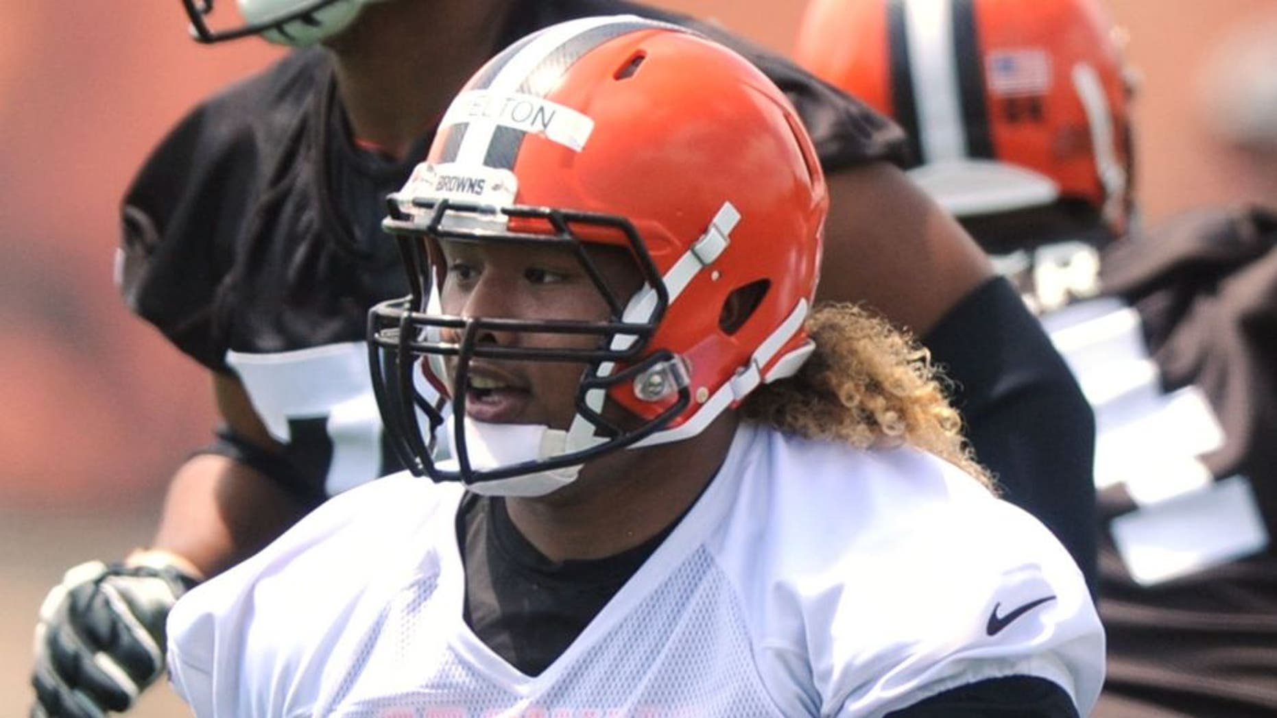 Jun 16, 2015; Berea, OH, USA; Cleveland Browns defensive lineman Danny Shelton (71) during minicamp at the Cleveland Browns practice facility. Mandatory Credit: Ken Blaze-USA TODAY Sports