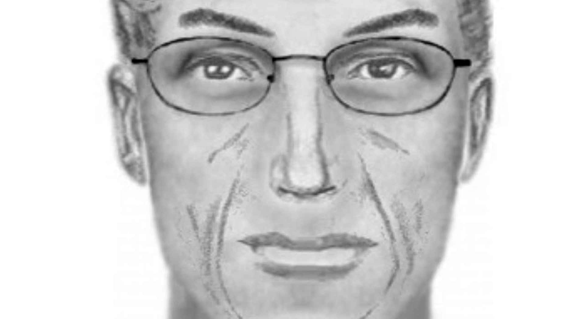 This undated composite sketch provided by the Kern County Sheriff's Office shows the suspect involved in the wounding of police officers in the Kelso Valley, Calif., area on Tuesday, July 28, 2015.
