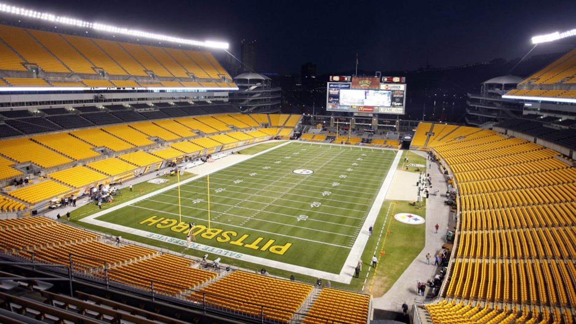 November 18, 2012; Pittsburgh, PA, USA; General exterior view of Heinz Field before the Pittsburgh Steelers and Baltimore Ravens play at Heinz Field. Mandatory Credit: Charles LeClaire-USA TODAY Sports