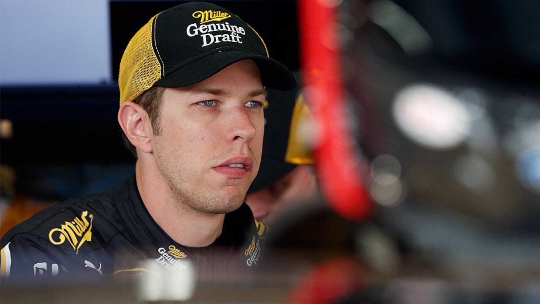 BROOKLYN, MI - AUGUST 14: Brad Keselowski, driver of the #2 Miller Lite Ford, prepares to drive during practice for the NASCAR Sprint Cup Series Pure Michigan 400 at Michigan International Speedway on August 14, 2015 in Brooklyn, Michigan. (Photo by Brian Lawdermilk/NASCAR via Getty Images)