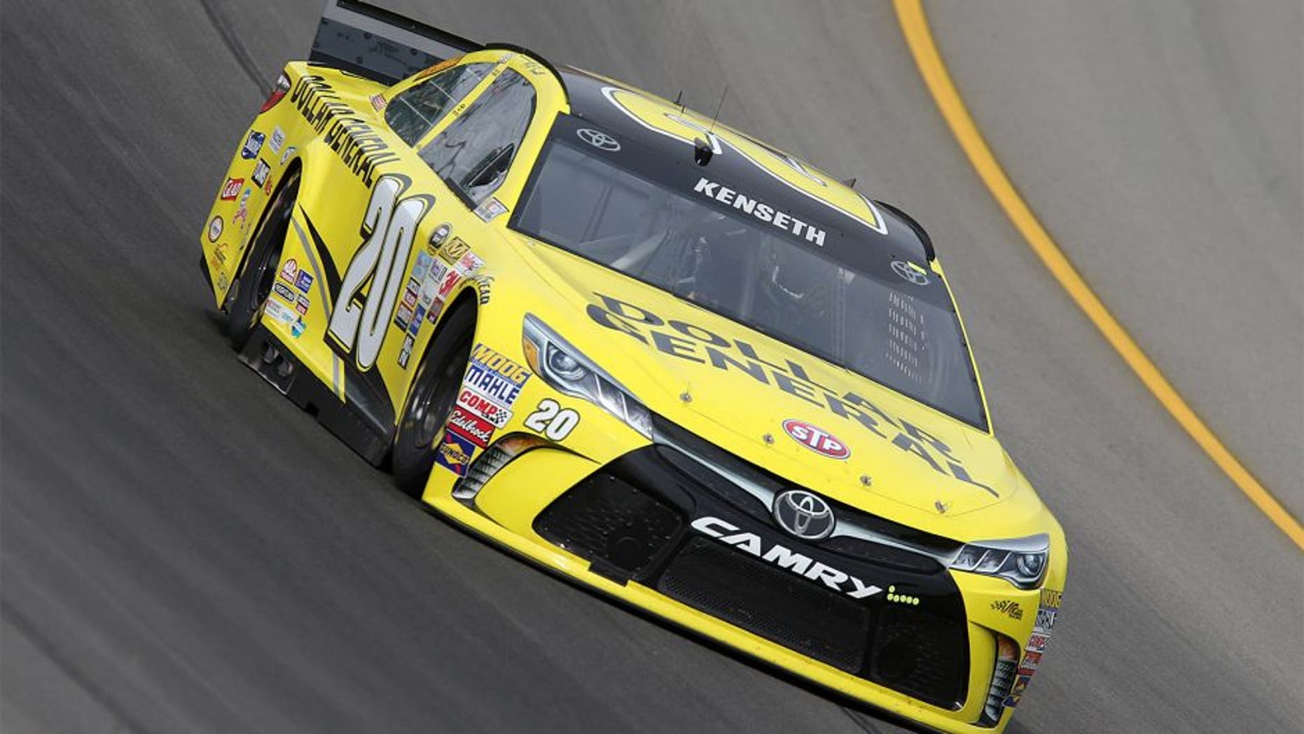 BROOKLYN, MI - AUGUST 14: Matt Kenseth drives the #20 Dollar General Toyota during practice for the NASCAR Sprint Cup Series Pure Michigan 400 at Michigan International Speedway on August 14, 2015 in Brooklyn, Michigan. (Photo by Jerry Markland/Getty Images)