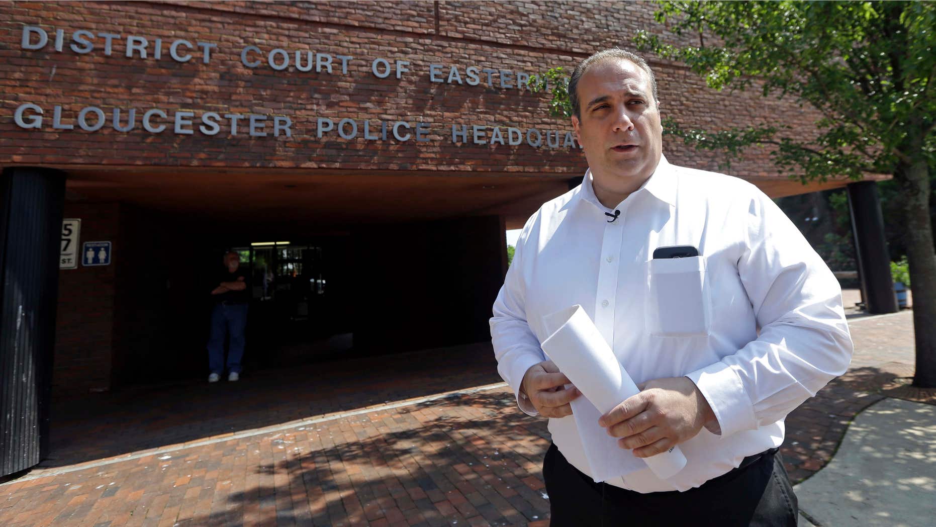 July 10, 2015: Gloucester Police Chief Leonard Campanello speaks to The Associated Press in Gloucester, Mass.