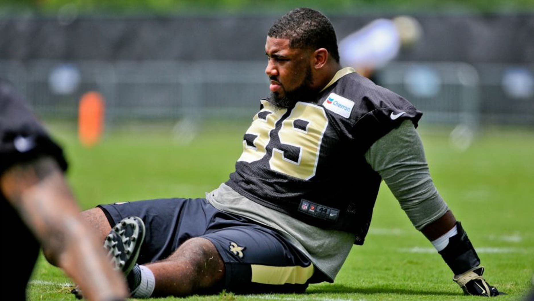 Jun 14, 2016; New Orleans, LA, USA; New Orleans Saints defensive tackle Sheldon Rankins (99) during the first day of minicamp sessions at the New Orleans Saints Training Facility. Mandatory Credit: Derick E. Hingle-USA TODAY Sports