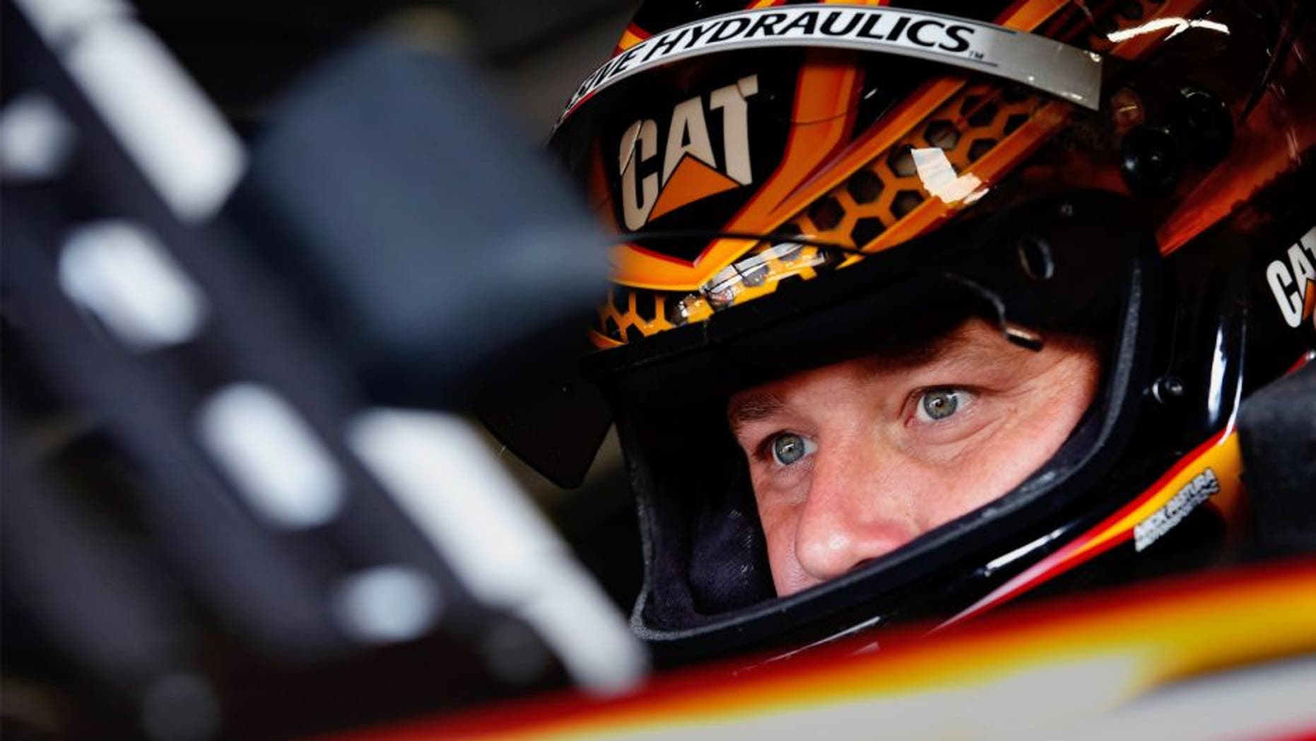 BROOKLYN, MI - AUGUST 15: Ryan Newman, driver of the #31 Caterpillar Chevrolet, sits in his car during practice for the NASCAR Sprint Cup Series Pure Michigan 400 at Michigan International Speedway on August 15, 2015 in Brooklyn, Michigan. (Photo by Gregory Shamus/Getty Images)