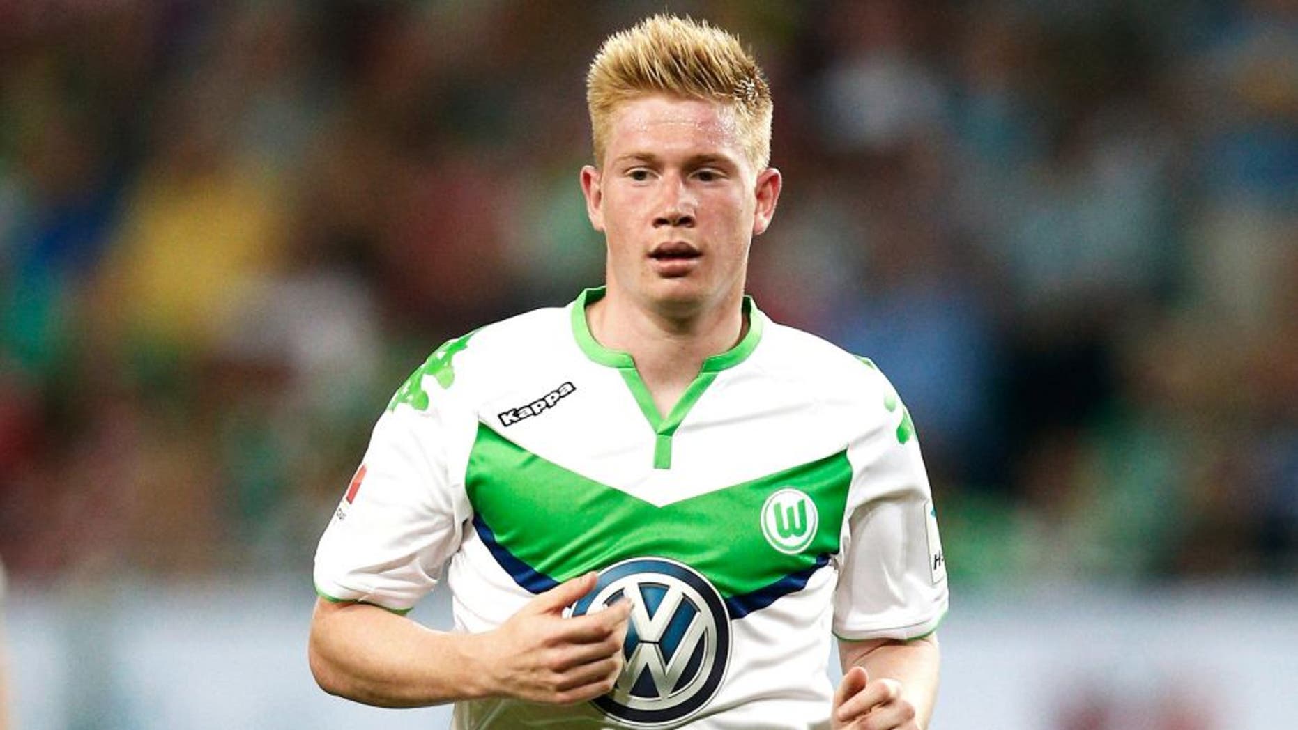 WOLFSBURG, GERMANY - AUGUST 01: Kevin De Bruyne of VfL Wolfsburg in action during the DFL Supercup match between VfL Wolfsburg and FC Bayern Muenchen at Volkswagen Arena on August 1, 2015 in Wolfsburg, Germany. (Photo by Dean Mouhtaropoulos/Bongarts/Getty Images)