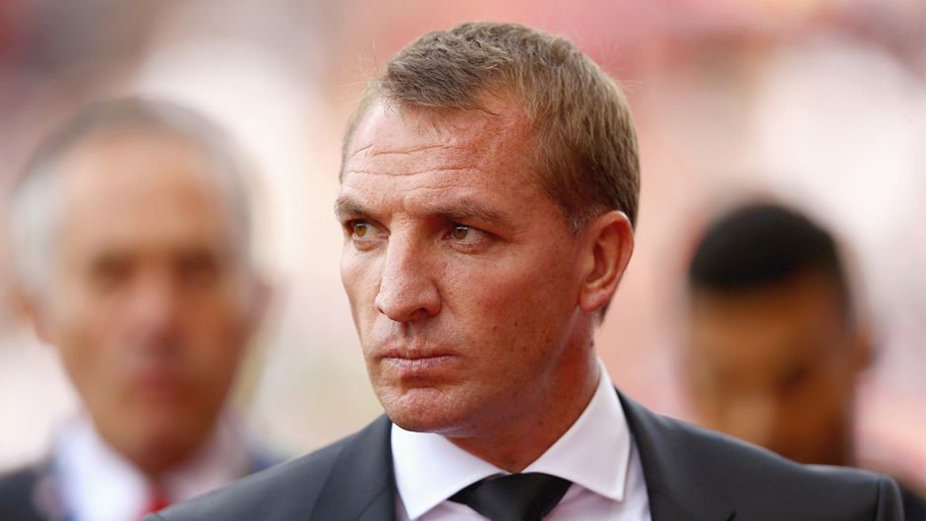 STOKE ON TRENT, ENGLAND - AUGUST 09: Liverpool manager Brendan Rodgers during the Barclays Premier League match between Stoke City and Liverpool at Britannia Stadium on August 9, 2015 in Stoke on Trent, England. (Photo by Clive Brunskill/Getty Images)