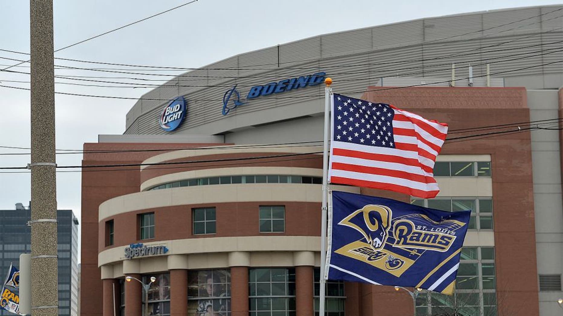 ST. LOUIS, MO - DECEMBER 21: An exterior view of the Edward Jones Dome prior to a game between the St. Louis Rams and the New York Giants at the Edward Jones Dome on December 21, 2014 in St. Louis, Missouri. (Photo by Michael Thomas/Getty Images)