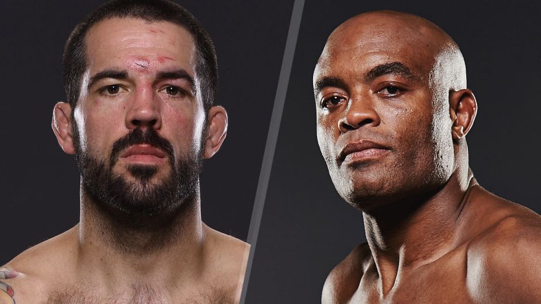 Matt Brown poses for portraits after his win over Tim Means during the UFC 189 event inside MGM Grand Garden Arena on July 11, 2015 in Las Vegas, Nevada. (Photo by Mike Roach/Zuffa LLC/Zuffa LLC via Getty Images) Anderson Silva poses for a post fight portrait during the UFC 183 event at the MGM Grand Garden Arena on January 31, 2015 in Las Vegas, Nevada. (Photo by Mike Roach/Zuffa LLC/Zuffa LLC via Getty Images)