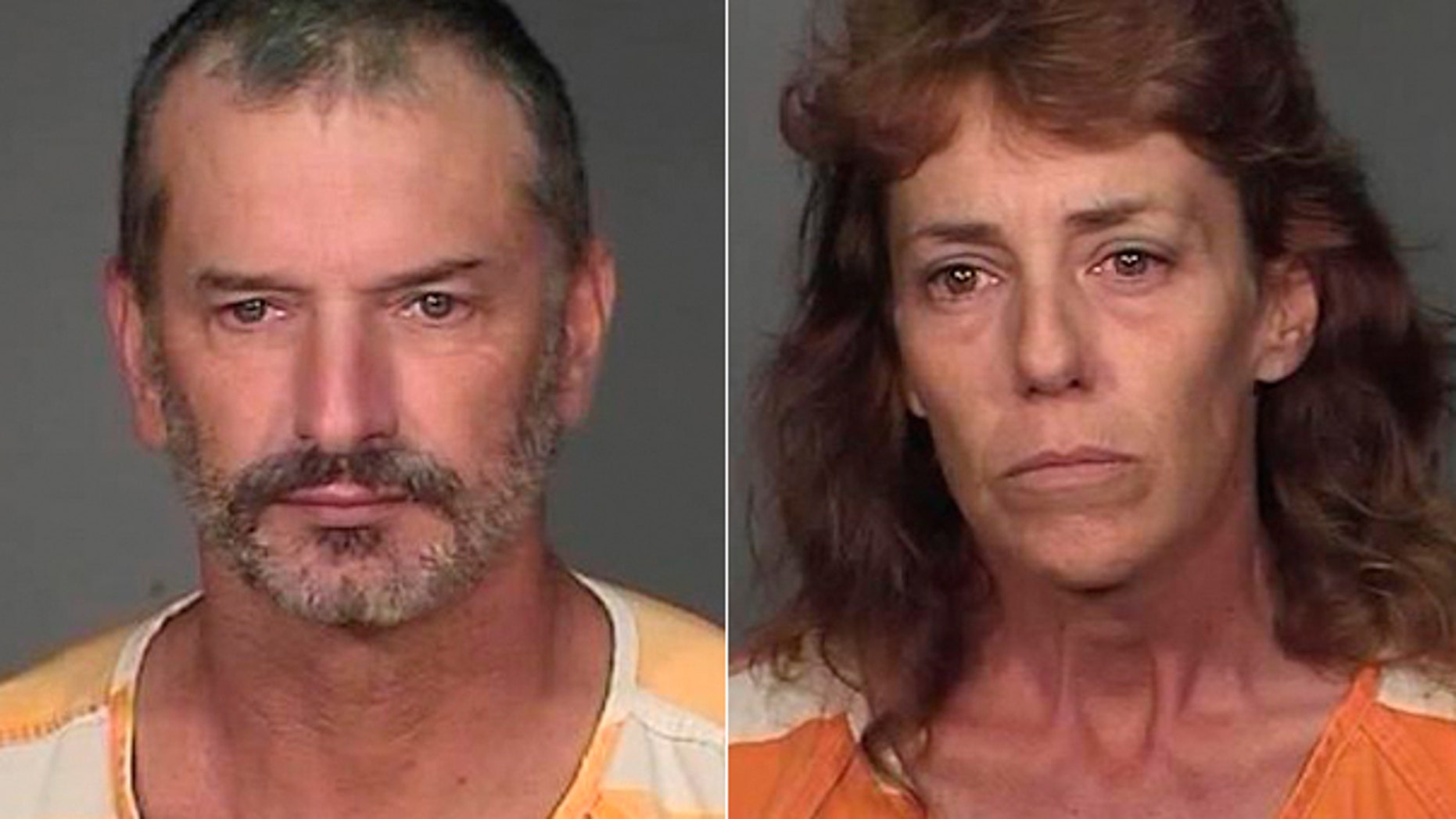 Aug. 19: These images provided by the Mohave County Sheriff's Office shows the booking photos of John McCluskey and Cassyln Welch after they were captured by authorities in Arizona, ending a national manhunt.