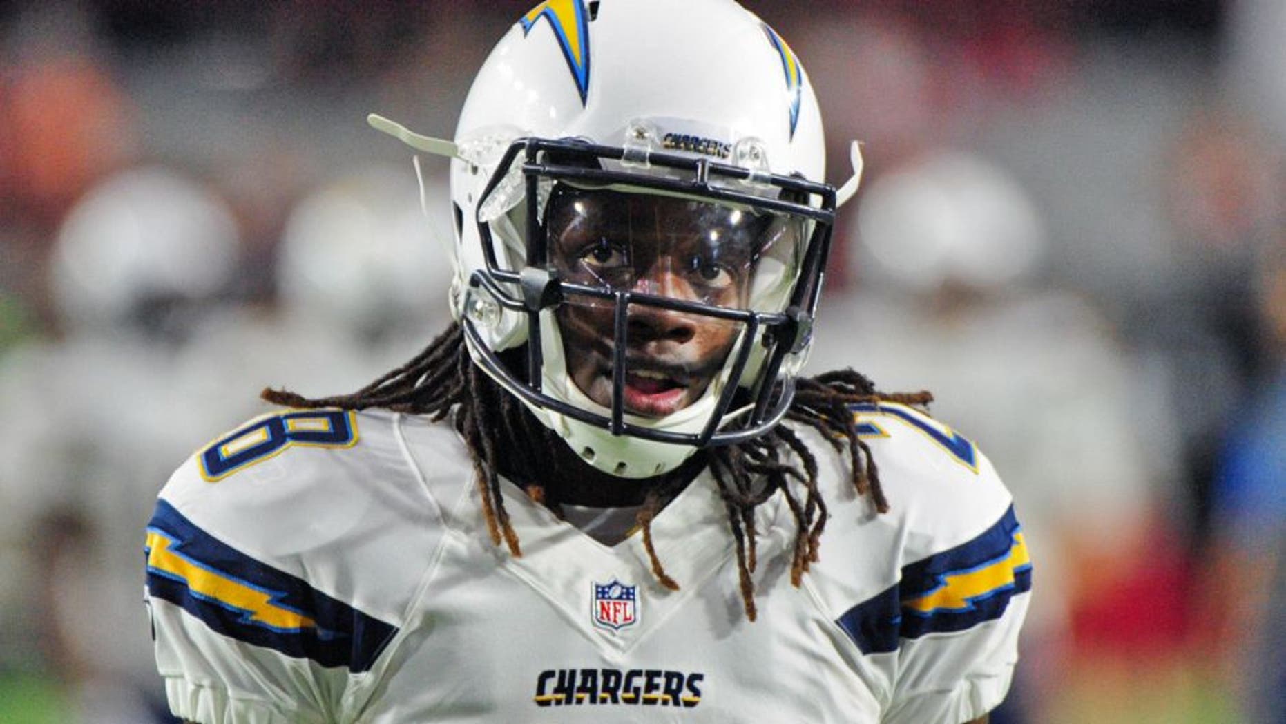 Aug 22, 2015; Glendale, AZ, USA; San Diego Chargers running back Melvin Gordon (28) warms up prior to the game against the Arizona Cardinals at University of Phoenix Stadium. Mandatory Credit: Matt Kartozian-USA TODAY Sports