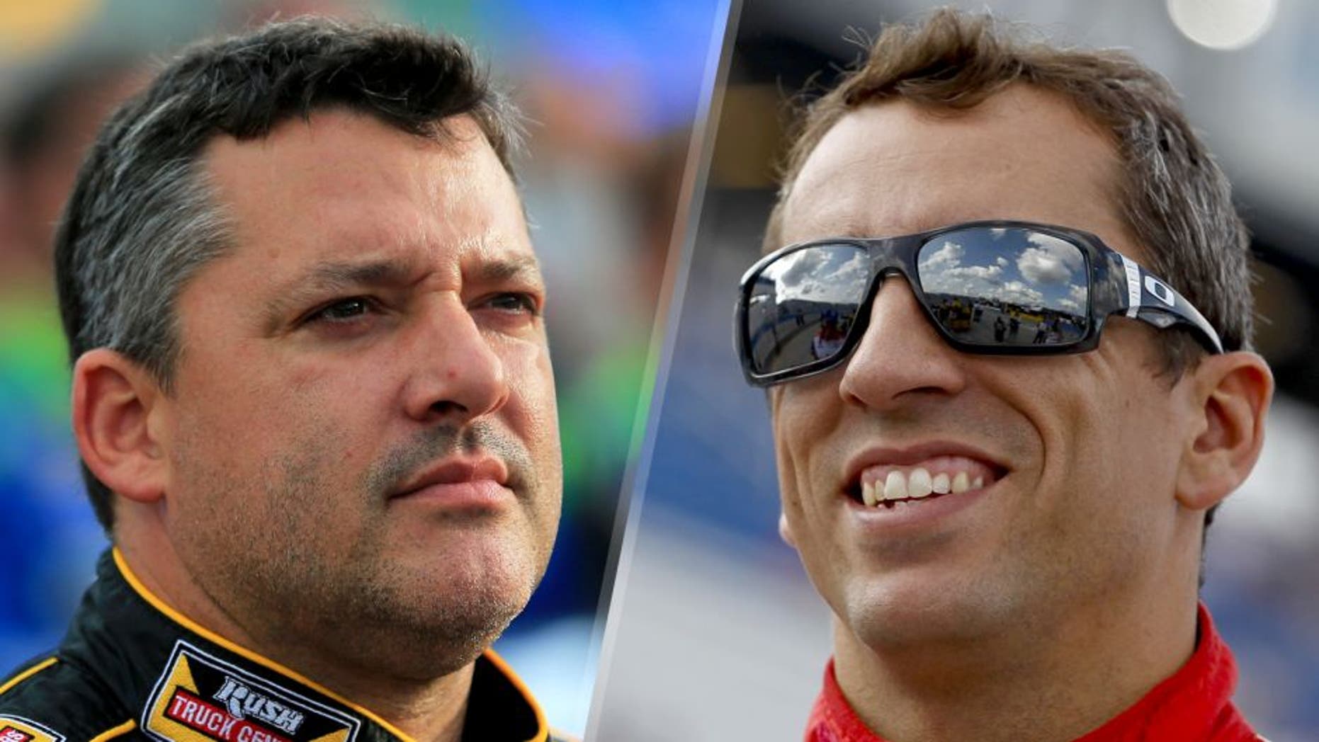 Tony Stewart, driver of the #14 Rush Truck Centers Chevrolet, takes part in pre-race ceremonies for the NASCAR Sprint Cup Series Quaker State 400 presented by Advance Auto Parts at Kentucky Speedway on July 11, 2015 in Sparta, Kentucky. (Photo by Daniel Shirey/Getty Images) Justin Wilson of England, driver of the #19 Dale Coyne Racing Honda, stands on the grid during qualifying for the ABC Supply Wisconsin 250 at The Milwaukee Mile on August 16, 2014 in West Allis, Wisconsin. (Photo by Jeff Zelevansky/Getty Images)
