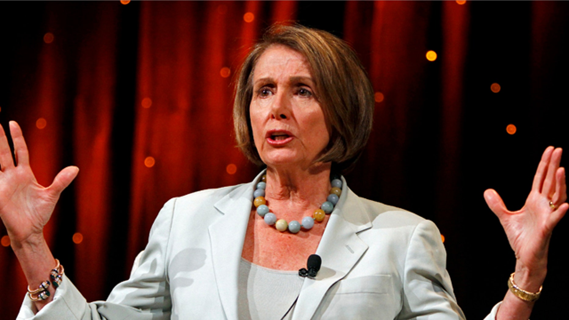 June 24: House Speaker Nancy Pelosi, D-Calif., answers questions during the Netroots Nation convention in Las Vegas.
