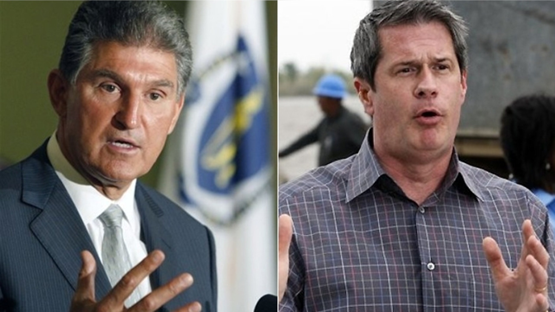 West Virginia Democratic Gov. Joe Manchin, left, easily won his party's nomination and will face GOP primary winner John Raese in the race for the U.S. Senate seat held by the late Robert C. Byrd, while Republican Sen. David Vitter, right, will face Democratic primary winner Rep. Charlie Melancon in a U.S. Senate race in Louisiana. (AP photo)