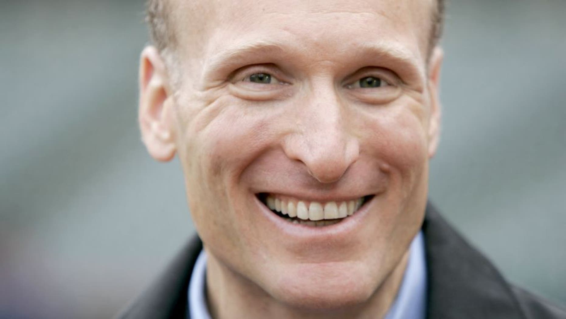 CLEVELAND - MARCH 31: Mark Shapiro, General Manager of the Cleveland Indians, speaks to the media before the game against the Chicago White Sox at Progressive Field in Cleveland, Ohio on March 31, 2008. The Indians defeated the White Sox 10-8. (Photo by John Reid III/MLB Photos via Getty Images)