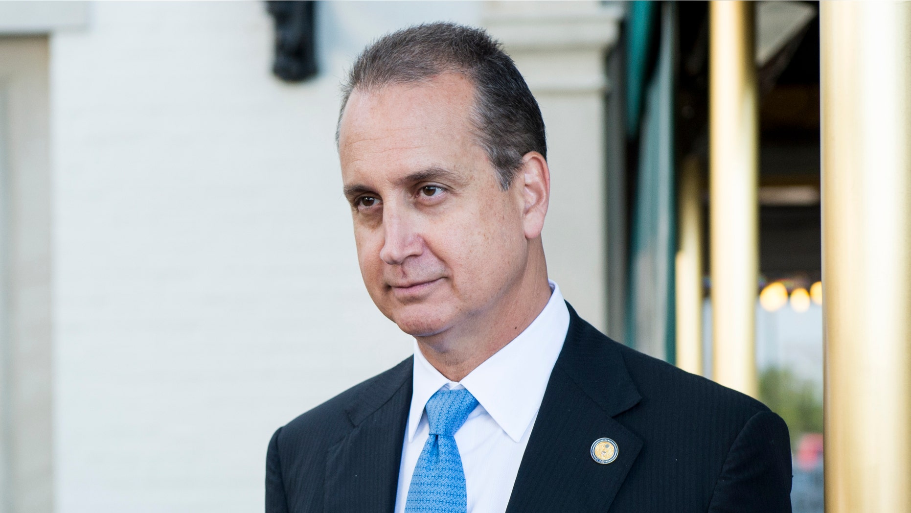 UNITED STATES - JUNE 24: Rep. Mario Diaz-Balart, R-Fla., leaves the Capitol Hill Club following the House Republican Conference meeting on Tuesday, June 24, 2014. (Photo By Bill Clark/CQ Roll Call)