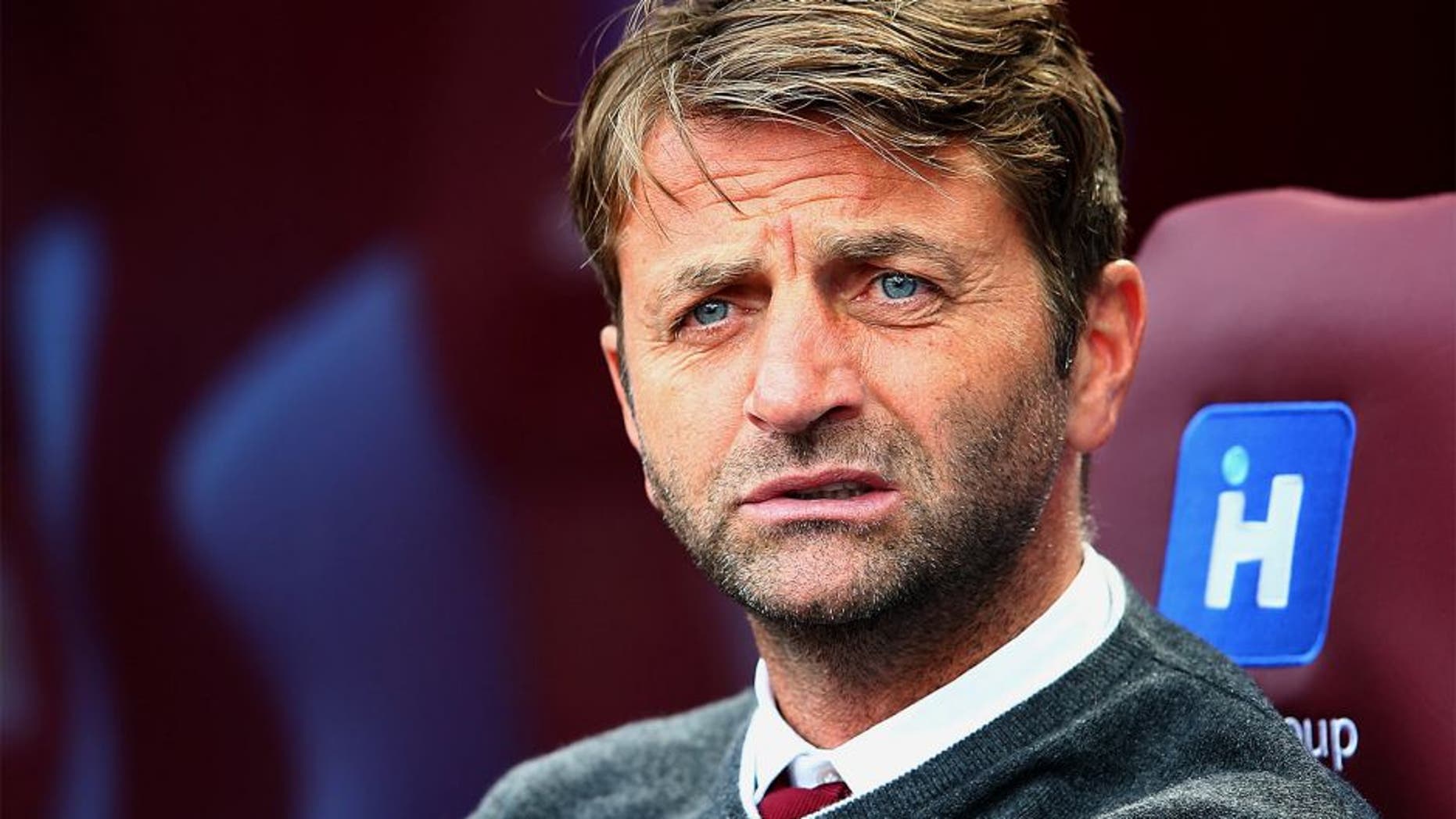 BIRMINGHAM, ENGLAND - AUGUST 29: Tim Sherwood Manager of Aston Villa looks on during the Barclays Premier League match between Aston Villa and Sunderland at Villa Park on August 29, 2015 in Birmingham, England. (Photo by Mark Thompson/Getty Images)
