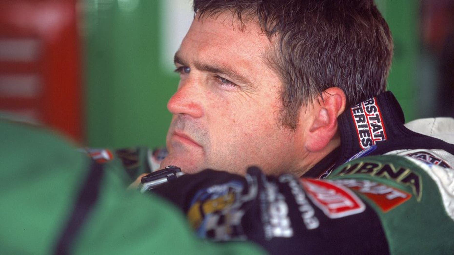 1 Sep 2000: A view of Bobby Labonte in a contemplative mood during the Dura Lube 200, part of the NASCAR Winston Cup Series at the Darlingotn Raceway in Darlington, SOuth Carolina.Mandatory Credit: Craig Jones /Allsport