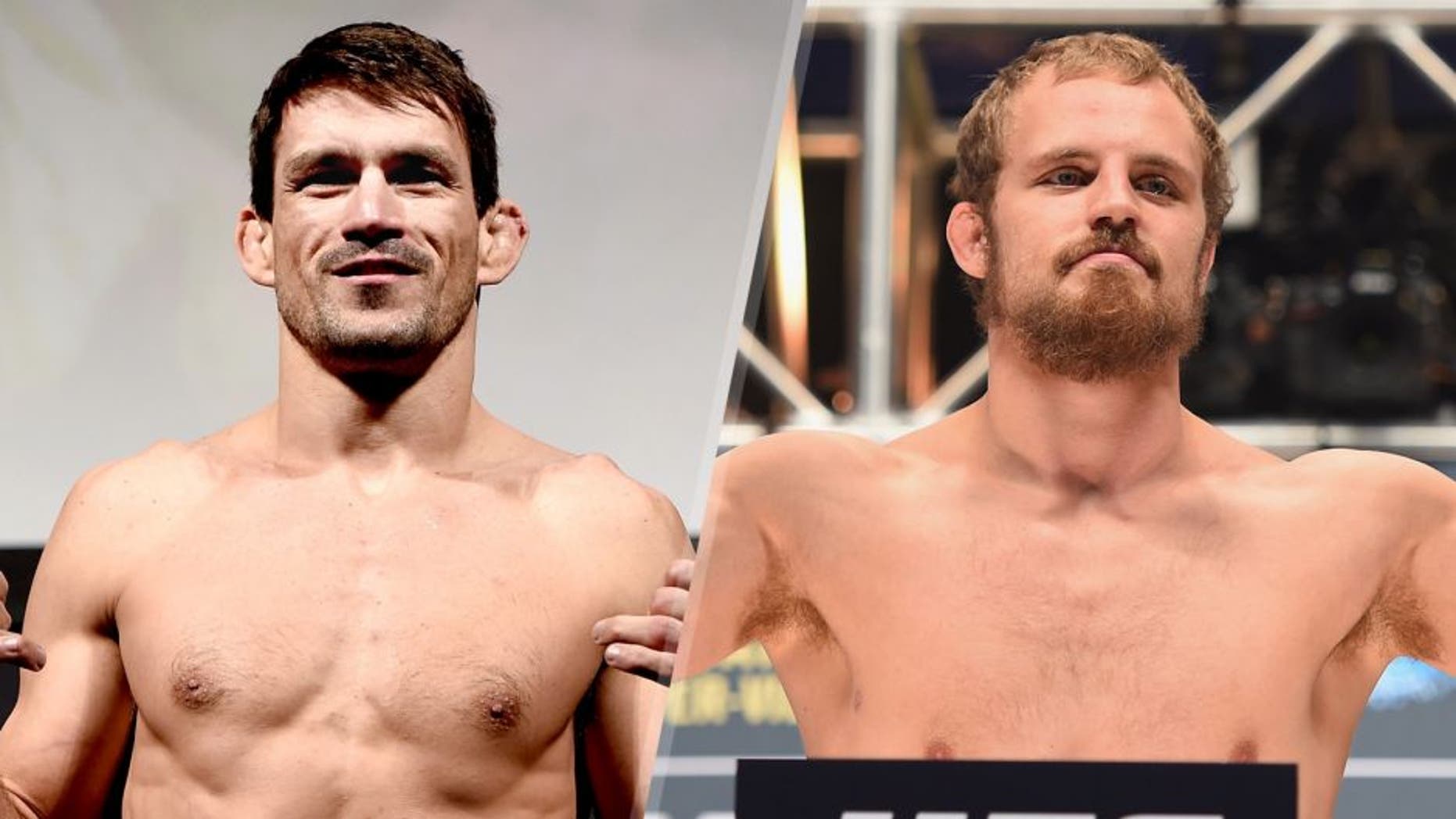 Demian Maia of Brazil weighs in during the UFC Fight Night Weigh-ins at Maracanazinho on March 20, 2015 in Rio de Janeiro, Brazil. (Photo by Buda Mendes/Zuffa LLC/Zuffa LLC via Getty Images) Gunnar Nelson steps onto the scale during the UFC 189 weigh-in inside MGM Grand Garden Arena on July 10, 2015 in Las Vegas, Nevada. (Photo by Josh Hedges/Zuffa LLC/Zuffa LLC via Getty Images)