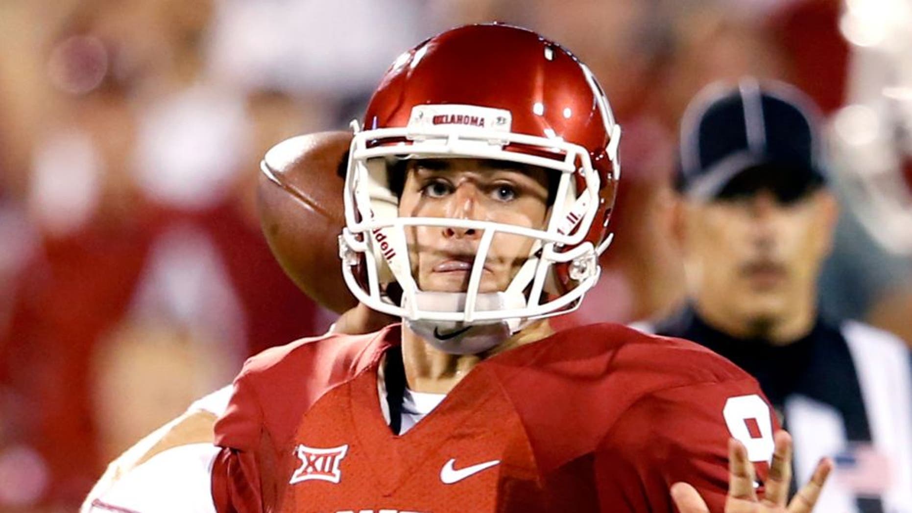 Image: Oklahoma QB Trevor Knight (© Kevin Jairaj/USA Today Sports)