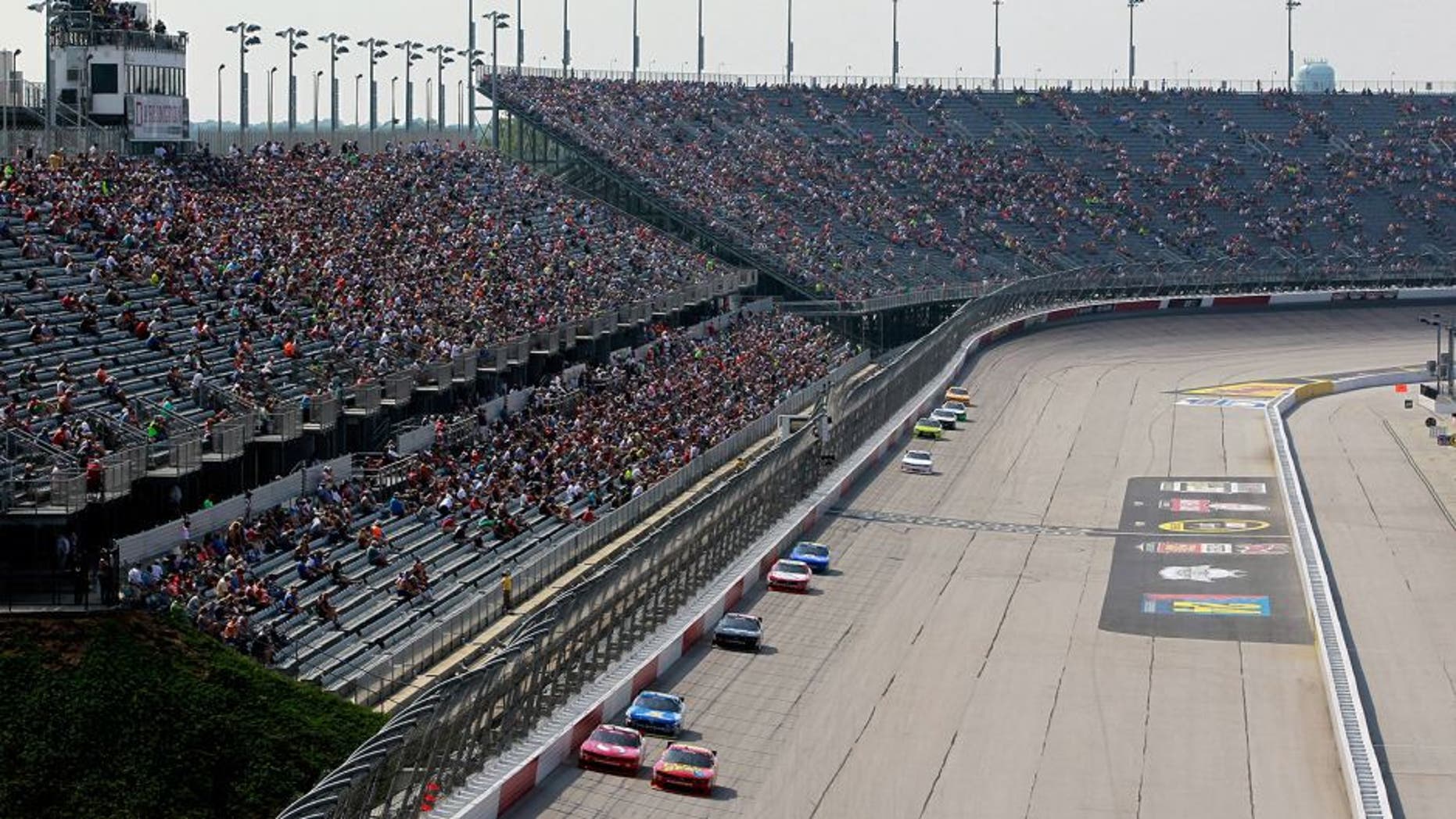 DARLINGTON, SC - SEPTEMBER 05: Cars race during the NASCAR XFINITY Series VFW Sport Clips Help A Hero 200 at Darlington Raceway on September 5, 2015 in Darlington, South Carolina. (Photo by Brian Lawdermilk/NASCAR via Getty Images)