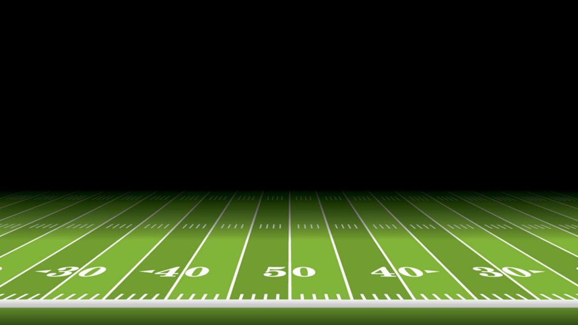 American Football Field Background Illustration