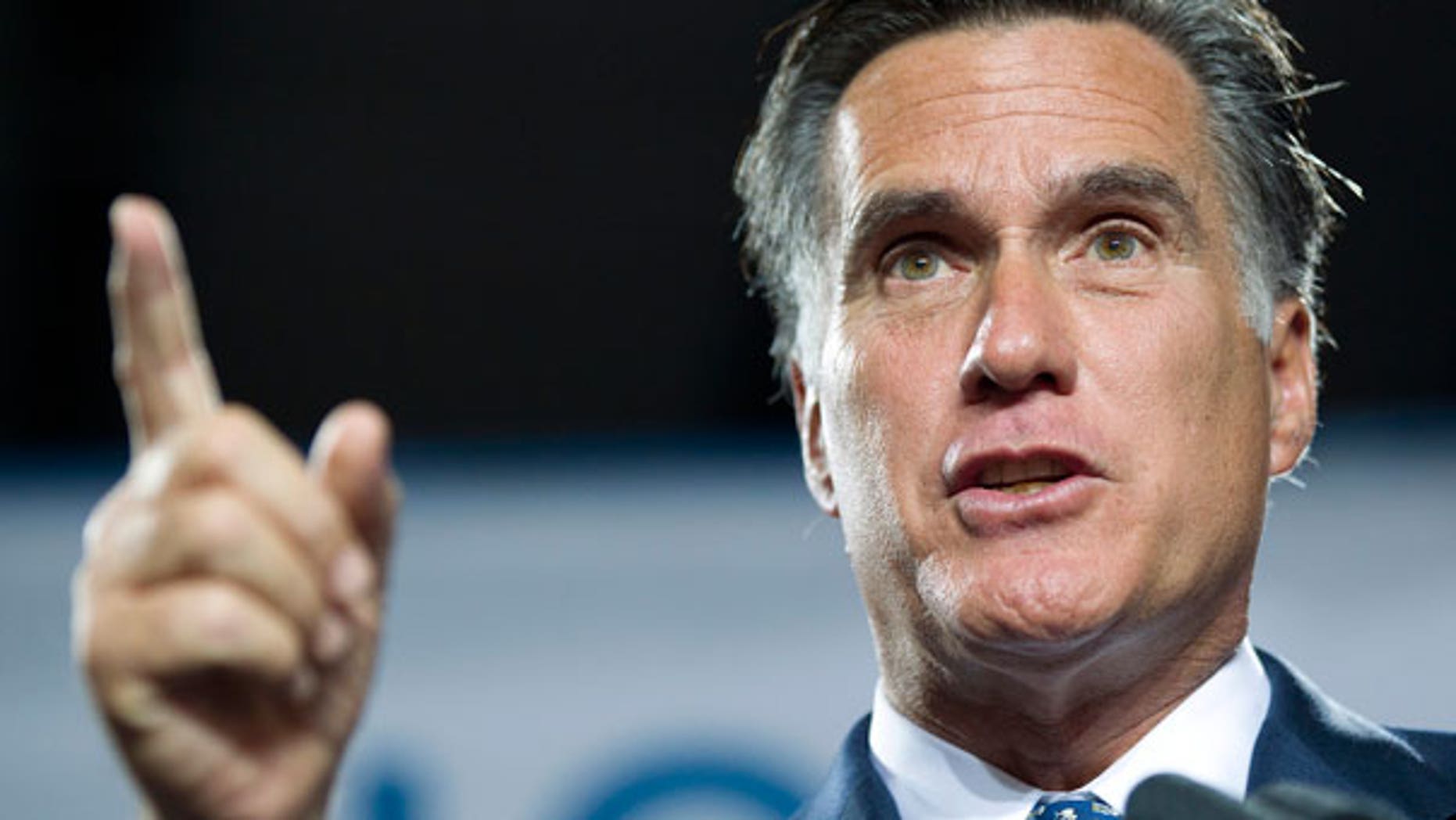 Sept. 6: Republican presidential hopeful former Massachusetts Gov. Mitt Romney talks about his plan for creating jobs and improving the economy during a speech at McCandless International Trucks.