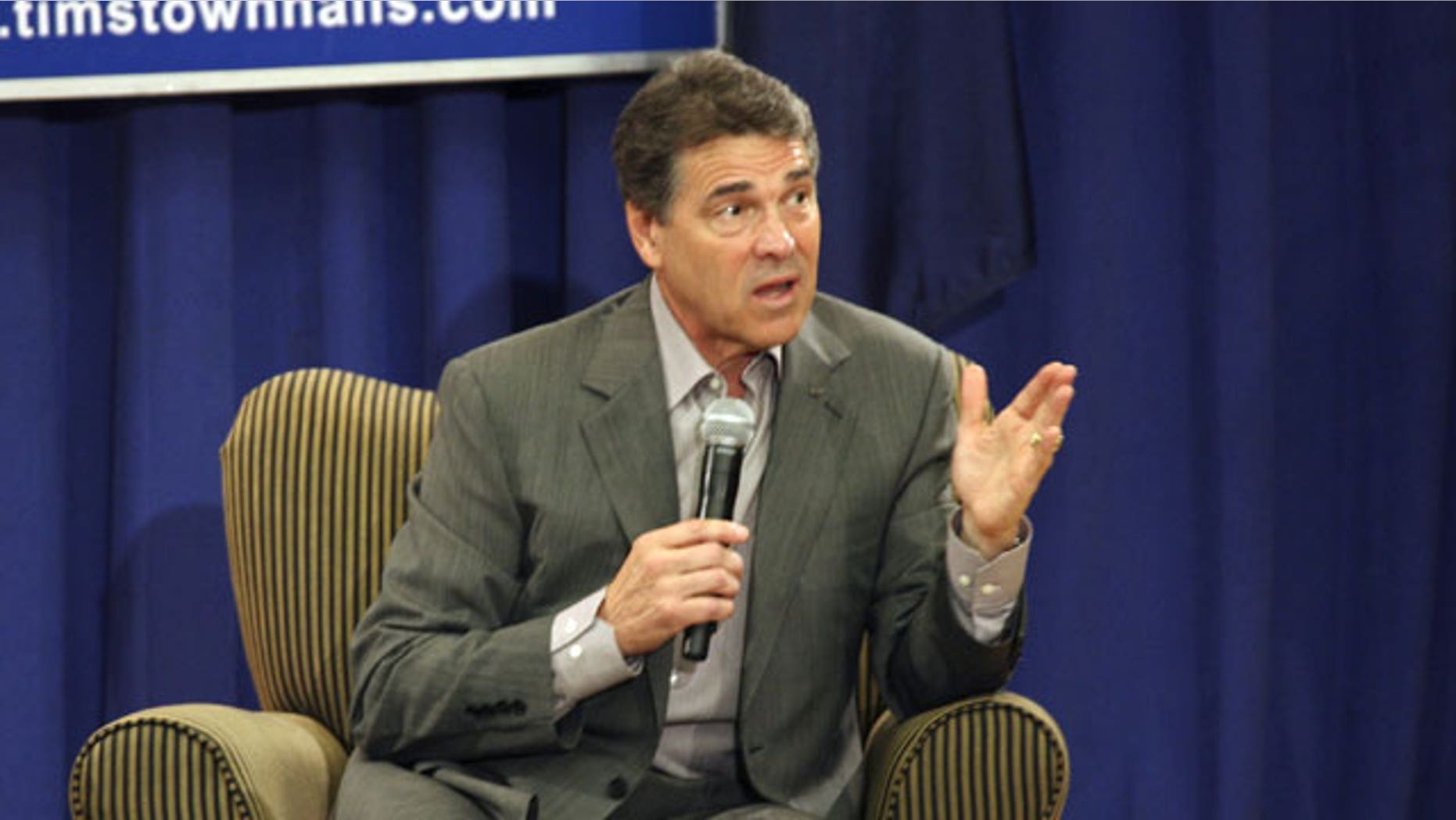 Sept. 5: Texas Governor and presidential hopeful Rick Perry speaks to supporters during a town hall meeting hosted by Rep. Tim Scott, R-S.C., at Horry-Georgetown Technical College in Conway, S.C.