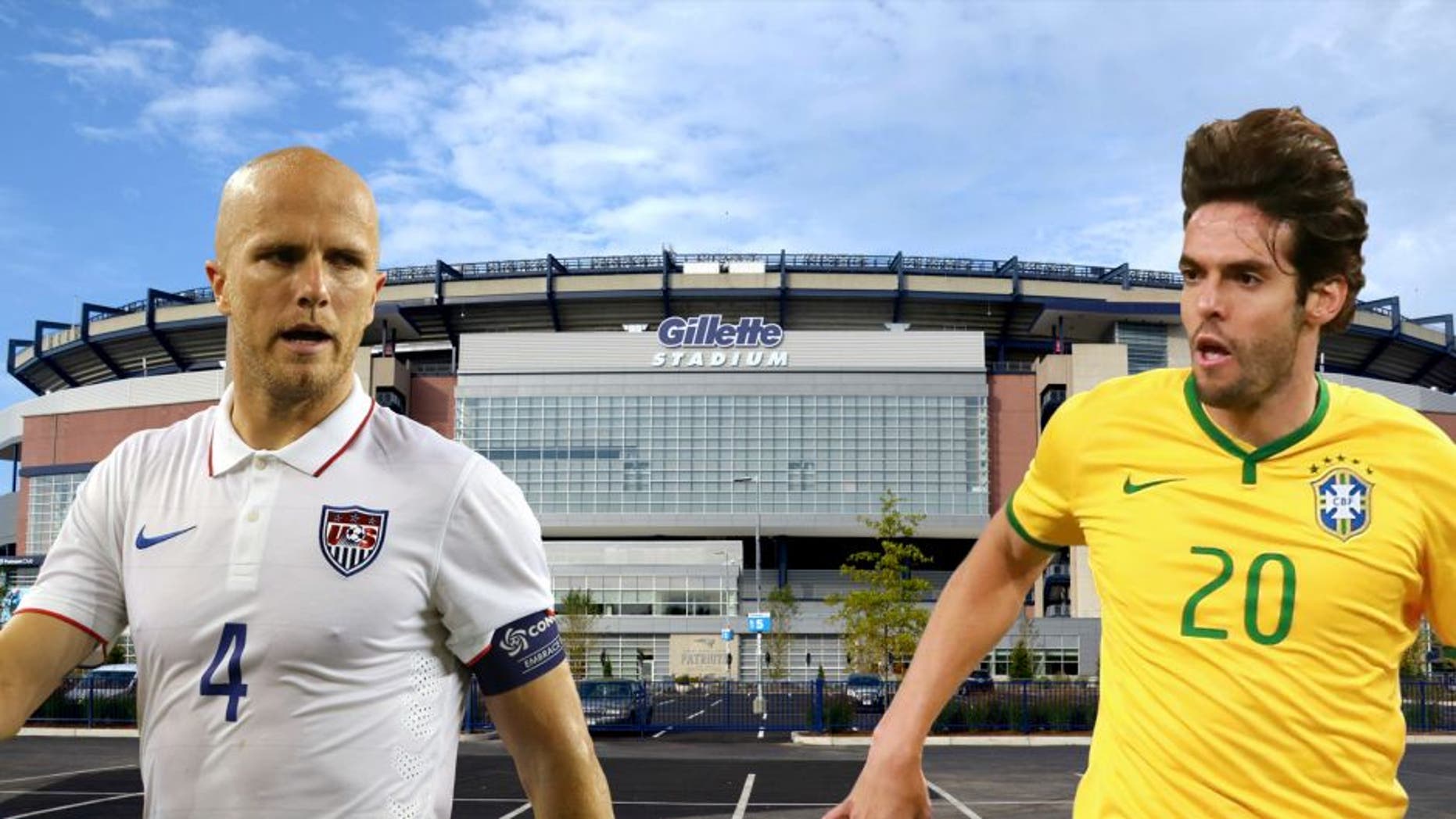 KANSAS CITY, KS - JULY 13: Michael Bradley #4 of the USA controls the ball as Blas Perez #7 of Panama defends during the CONCACAF Gold Cup match at Sporting Park on July 13, 2015 in Kansas City, Kansas. (Photo by Jamie Squire/Getty Images) BEIJING, CHINA - OCTOBER 11: Kaka of Brazil (Center) competes the ball during Super Clasico de las Americas between Argentina and Brazil at Beijing National Stadium on October 11, 2014 in Beijing, China. (Photo by Feng Li/Getty Images) Sep 21, 2014; Foxborough, MA, USA; General view of Gillette Stadium exterior before the NFL game between the Oakland Raiders and the New England Patriots. Mandatory Credit: Kirby Lee-USA TODAY Sports