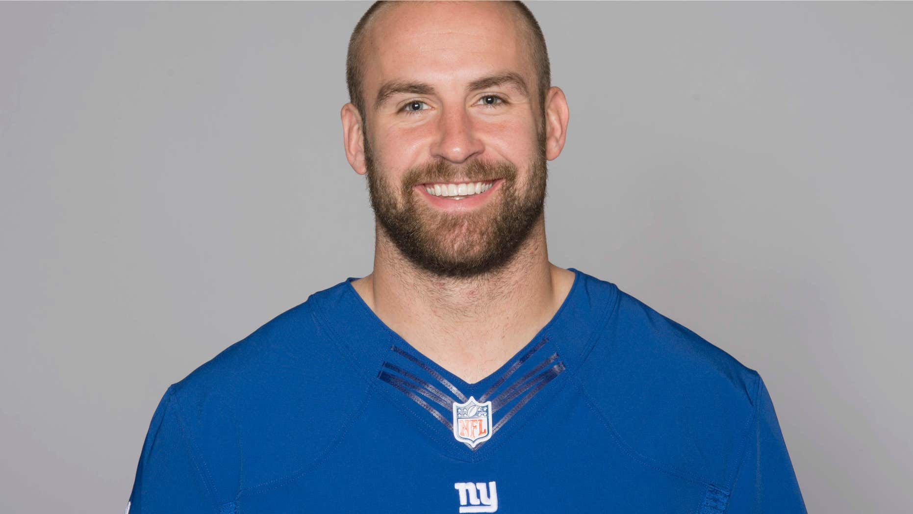 This is a 2013, file photo showing Tyler Sash of the New York Giants NFL football team.