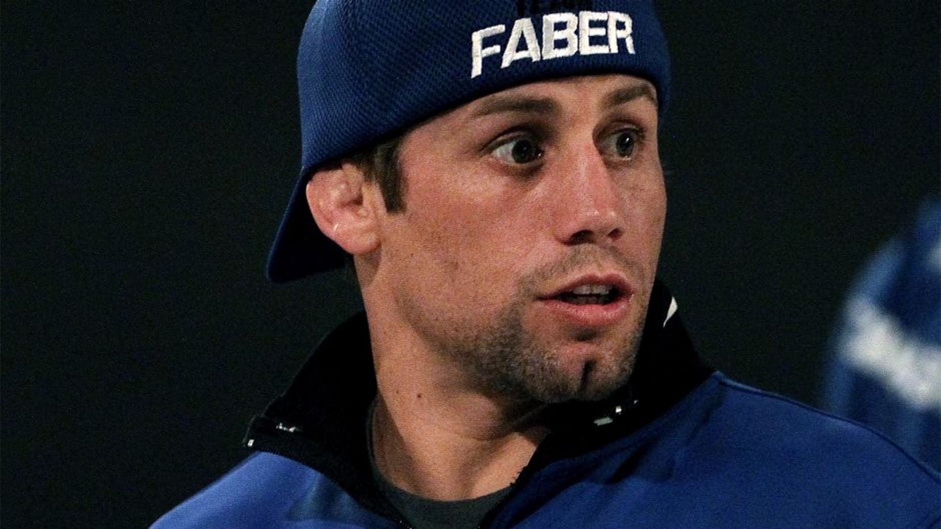 LAS VEGAS, NV - MARCH 13: Coach Urijah Faber leads a training session with his team during the filming of the ''The Ultimate Fighter'' television series at the UFC Training Center on March 13, 2012 in Las Vegas, Nevada. (Photo by Josh Hedges/Zuffa LLC/Zuffa LLC)