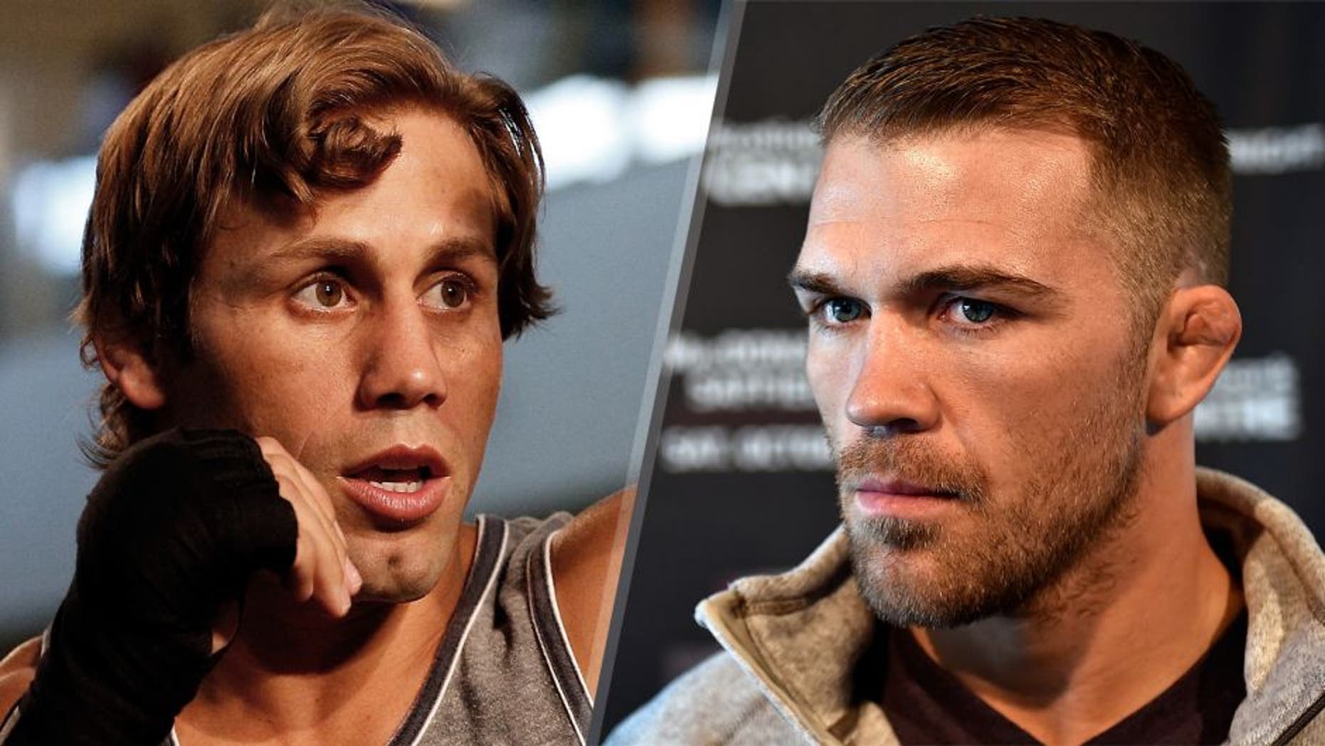 Urijah Faber holds an open training session ahead of UFC 175 at the Fashion Show Mall on July 2, 2014 in Las Vegas, Nevada. (Photo by Josh Hedges/Zuffa LLC/Zuffa LLC via Getty Images) Bryan Caraway speaks to the media during the UFC Fight Night Ultimate Media Day on October 2, 2014 in Halifax, Nova Scotia, Canada. (Photo by Jeff Bottari/Zuffa LLC/Zuffa LLC via Getty Images)