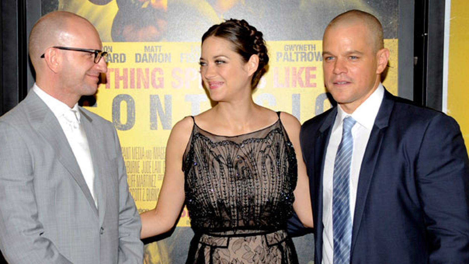 Sept. 7: Director Steven Soderbergh, actress Marion Cotillard and actor Matt Damon attend the premiere of 'Contagion' at Jazz at Lincoln Center .