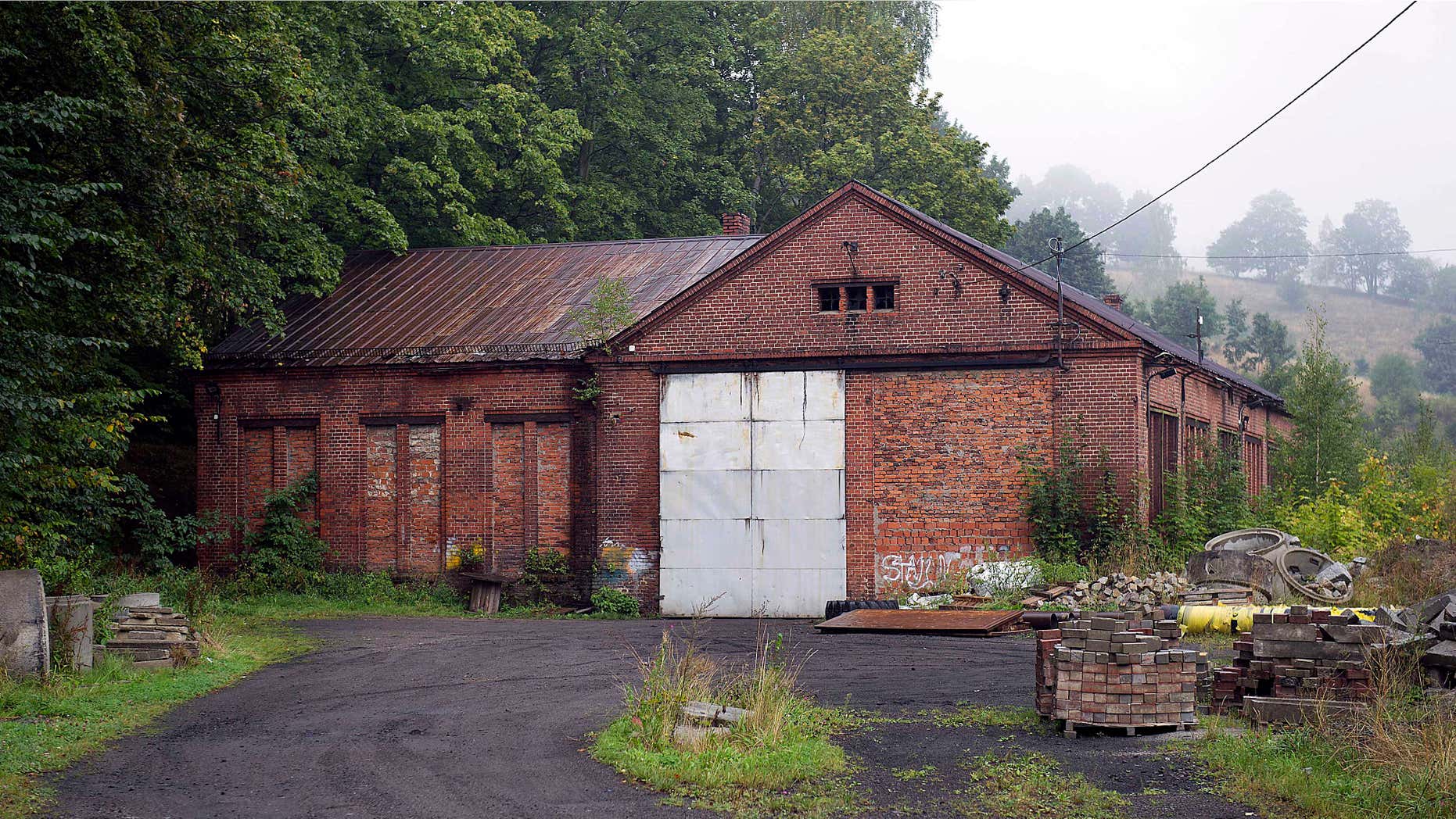 Sept. 11, 2015: The abandoned building of a German nazi-era railway installation in Walim, near Walbrzych, in Poland.