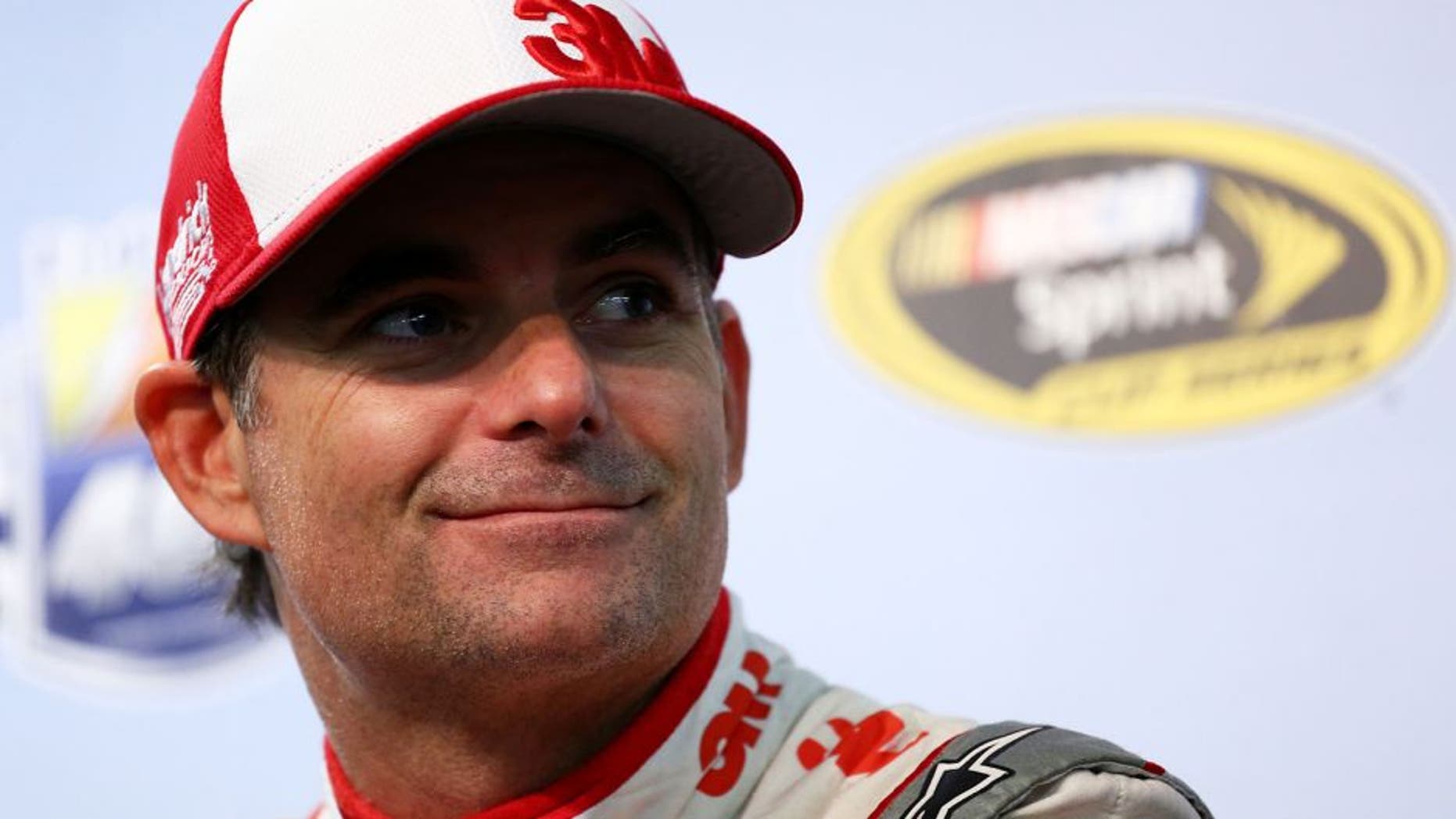 RICHMOND, VA - SEPTEMBER 11: Jeff Gordon, driver of the #24 3M Chevrolet, speaks to the media during a press conference after practice for the NASCAR Sprint Cup Series Federated Auto Parts 400 at Richmond International Raceway on September 11, 2015 in Richmond, Virginia. (Photo by Daniel Shirey/Getty Images)