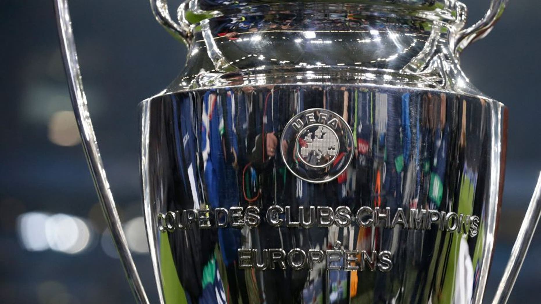 Champions League Trophy during the round of 16 UEFA Champions League match between Schalke 04 and Real Madrid on February 18, 2015 at the Veltins Arena in Gelsenkirchen, Germany.(Photo by VI Images via Getty Images)