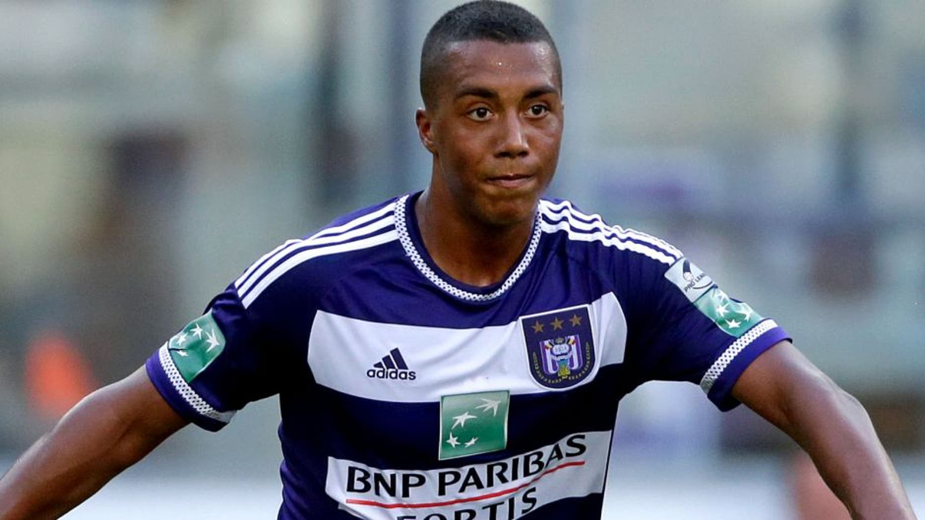 Youri Tielemans of Anderlecht during the pre-season friendly match between RSC Anderlecht and SS Lazio Roma on July 19, 2015 at the Constant Vanden Stock stadium in Brussels, Belgium.(Photo by VI Images via Getty Images)