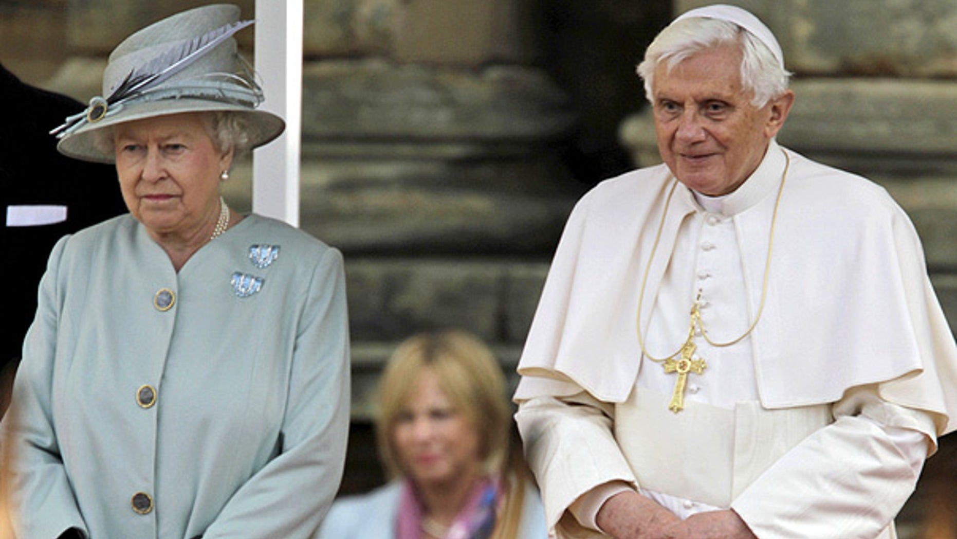 Sept. 16: Pope Benedict XVI and Britain's Queen Elizabeth II inspect an honor guard in Edinburgh, Scotland.