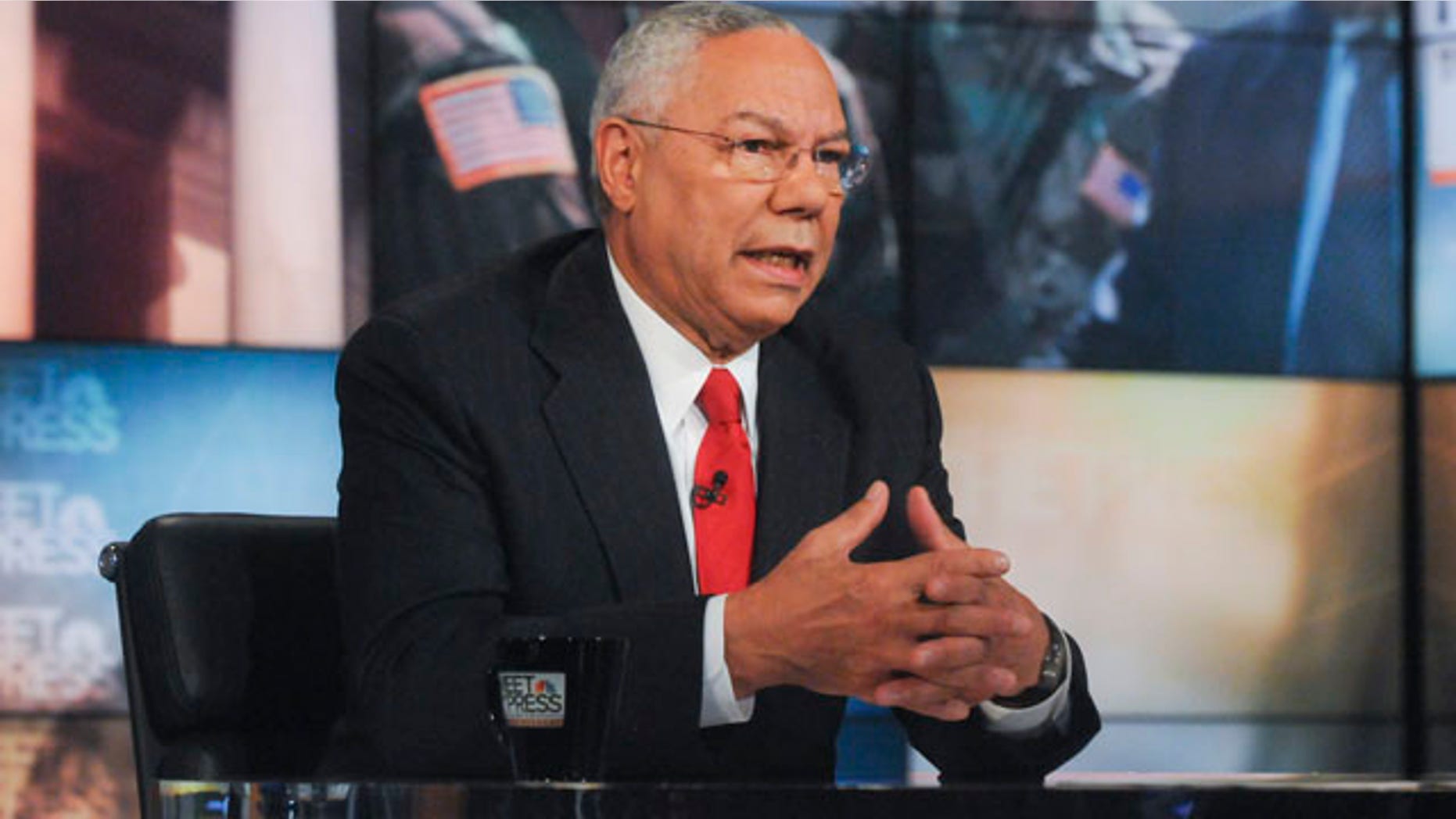 FILE: Sept. 2011: In this photo released by NBC, former Secretary of State Gen. Colin Powell speaks on the network's "Meet the Press."