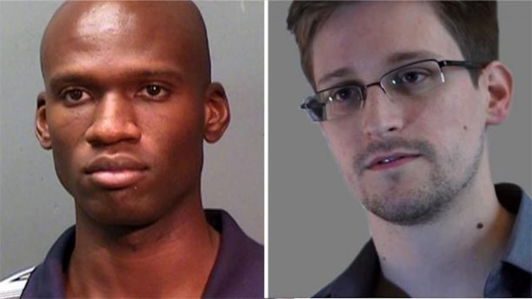 Aaron Alexis, left, and Edward Snowden underwent background checks performed by USIS