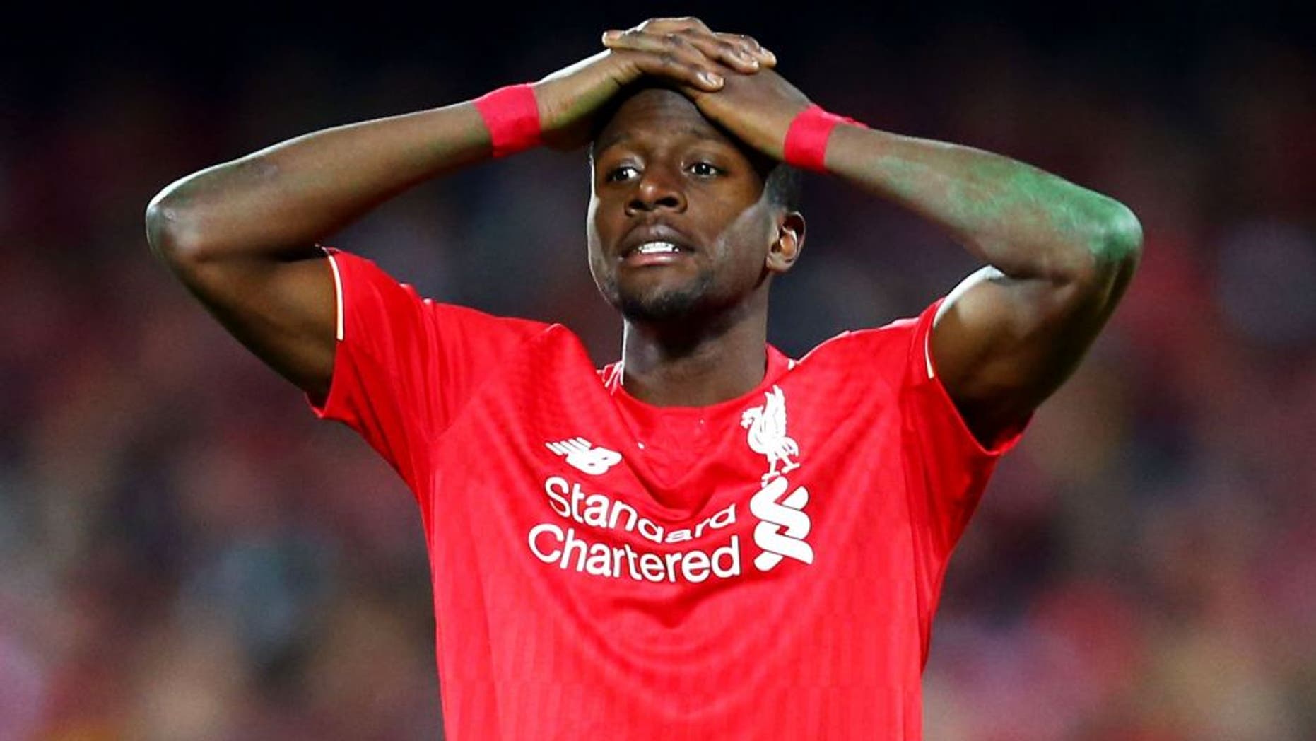 ADELAIDE, AUSTRALIA - JULY 20: c of Liverpool reacts during the international friendly match between Adelaide United and Liverpool FC at Adelaide Oval on July 20, 2015 in Adelaide, Australia. (Photo by Matt King/Getty Images)