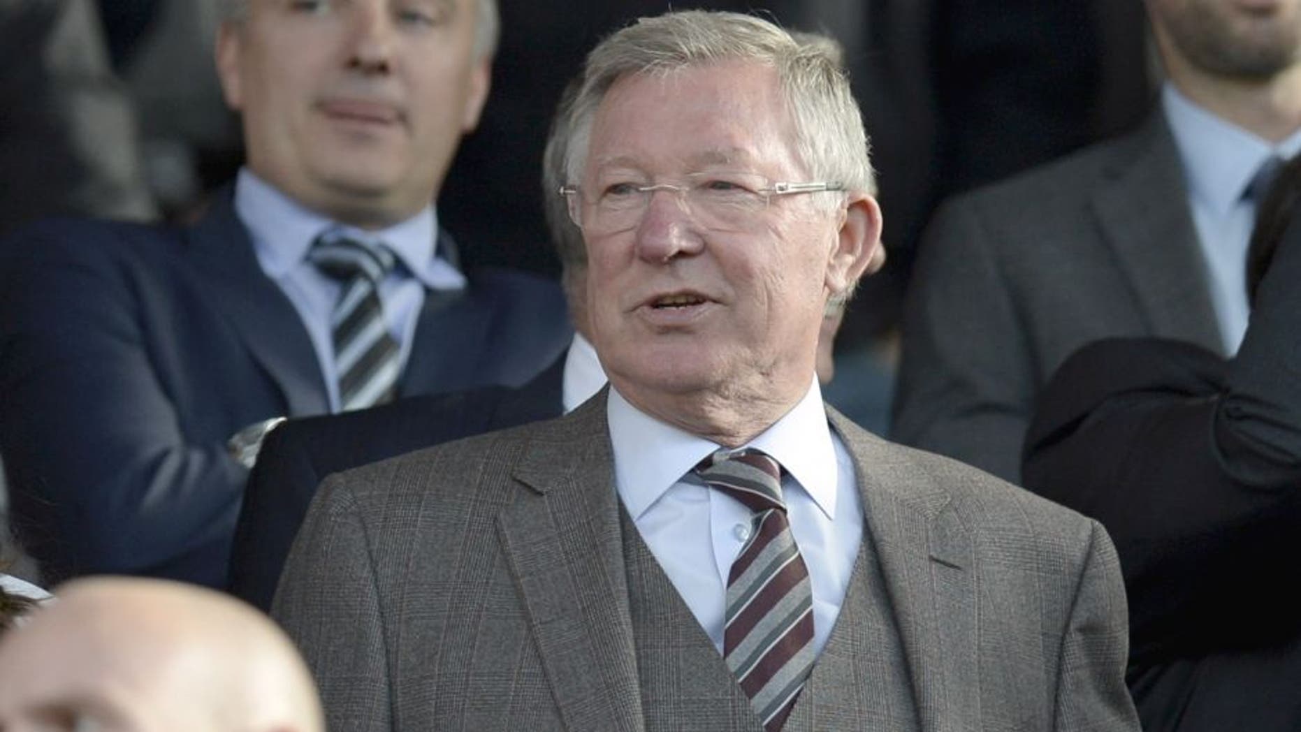 Manchester United's former Scottish manager Alex Ferguson arrives to watch the English Premier League football match between Manchester United and Liverpool at Old Trafford in Manchester, north west England, on September 12, 2015. AFP PHOTO / OLI SCARFF RESTRICTED TO EDITORIAL USE. No use with unauthorized audio, video, data, fixture lists, club/league logos or 'live' services. Online in-match use limited to 75 images, no video emulation. No use in betting, games or single club/league/player publications. (Photo credit should read OLI SCARFF/AFP/Getty Images)