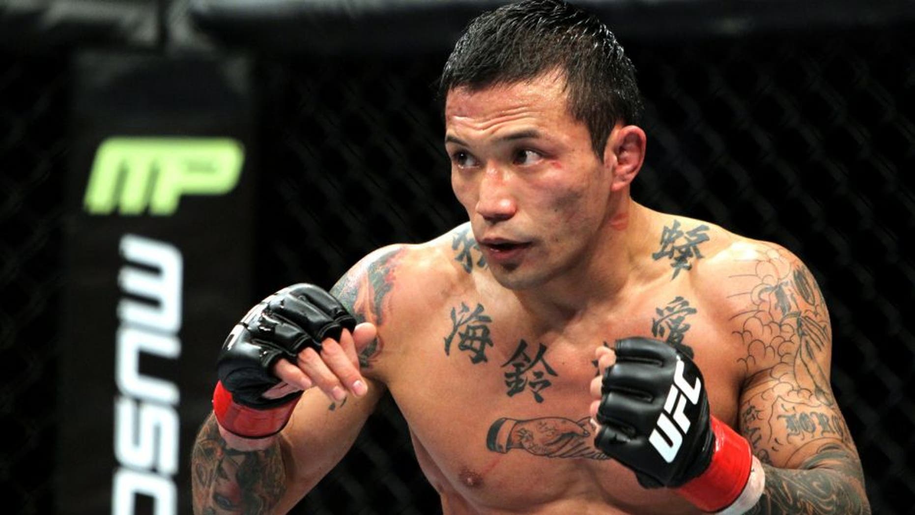 ANAHEIM, CA - NOVEMBER 12: Norifumi 'Kid' Yamamoto stands in the Octagon during his bout with Darren Uyenoyama during the UFC on FOX event at the Honda Center on November 12, 2011 in Anaheim, California. (Photo by Josh Hedges/Zuffa LLC/Zuffa LLC via Getty Images)